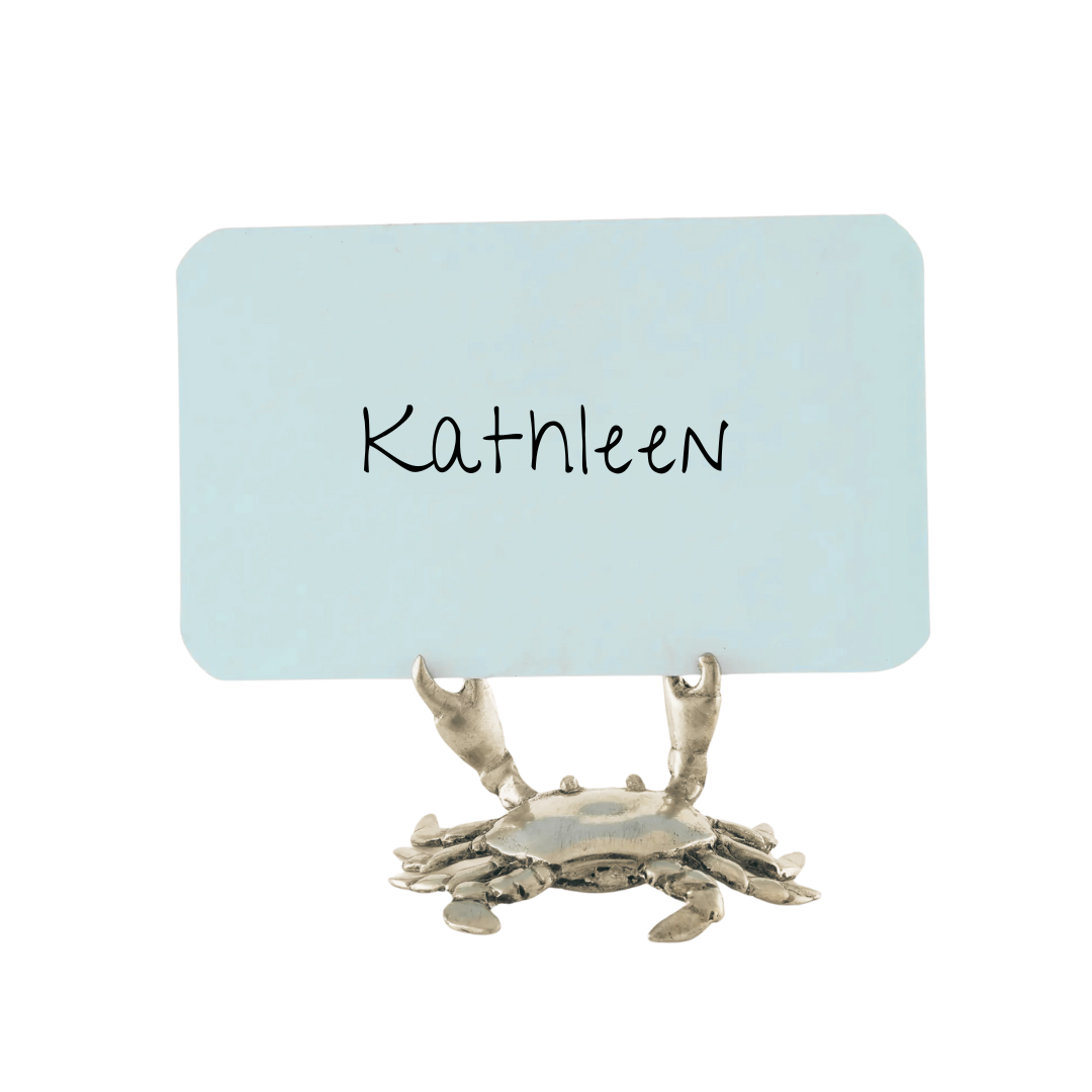 Blue Crab Place Card Holder