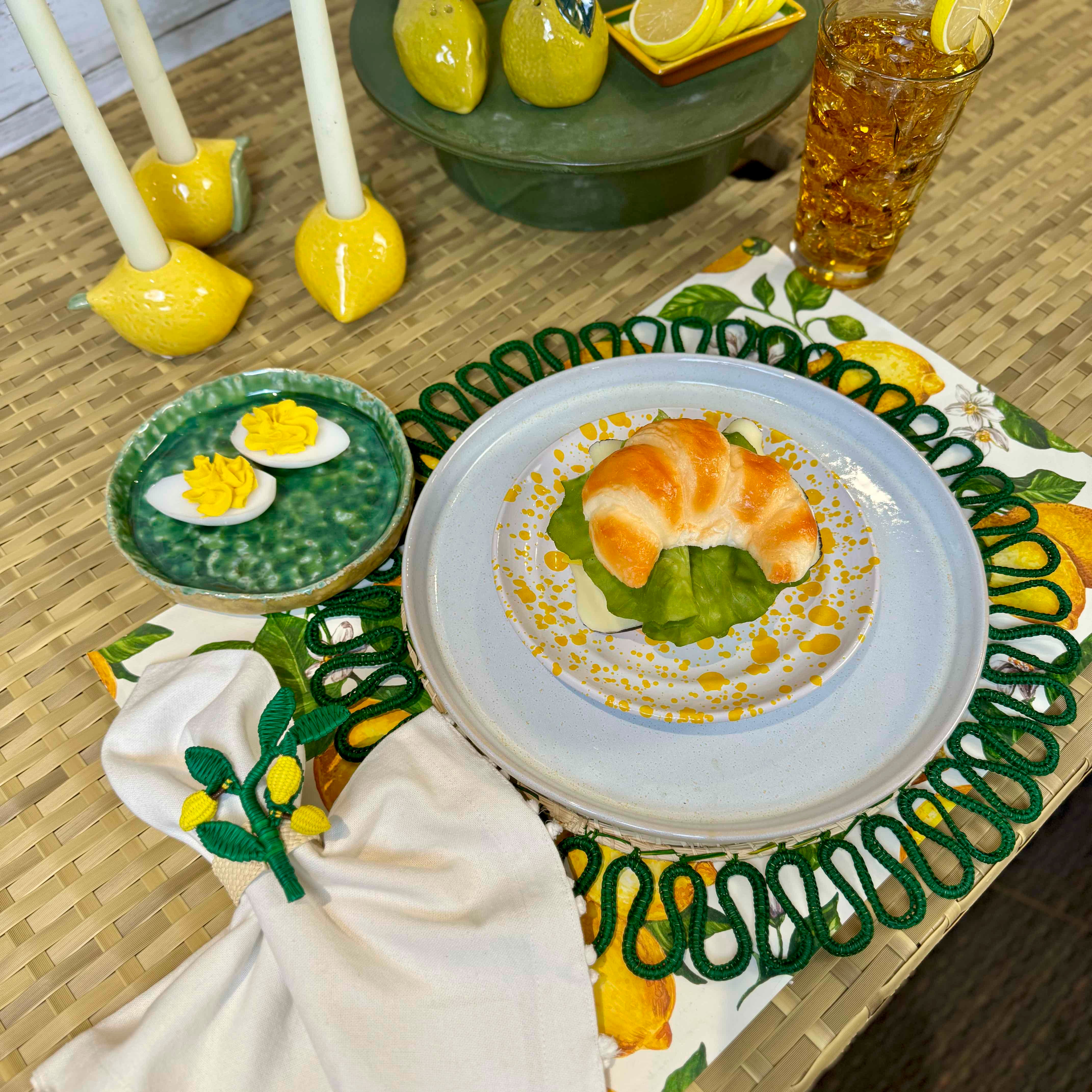 Lemon Branch Napkin Ring