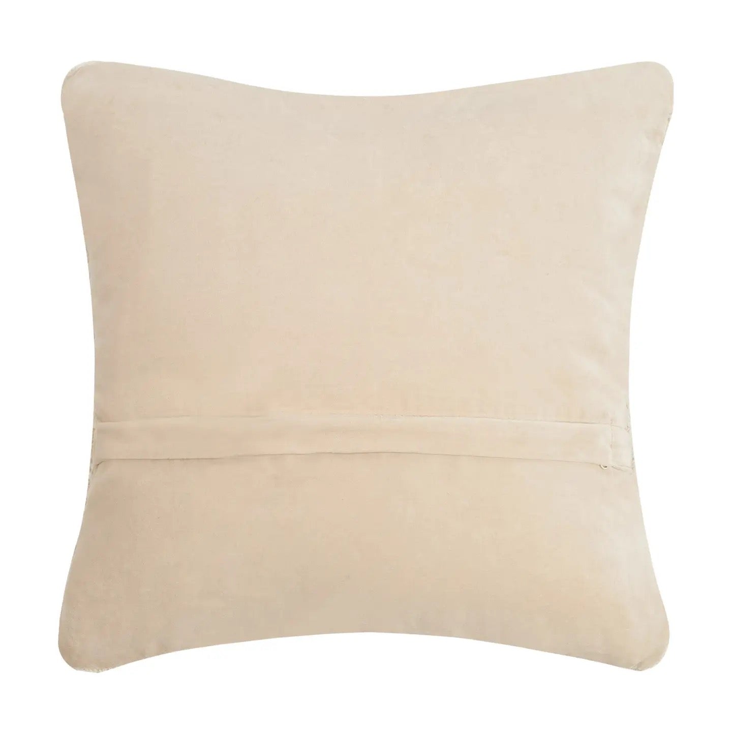 Beige pillow on a white background