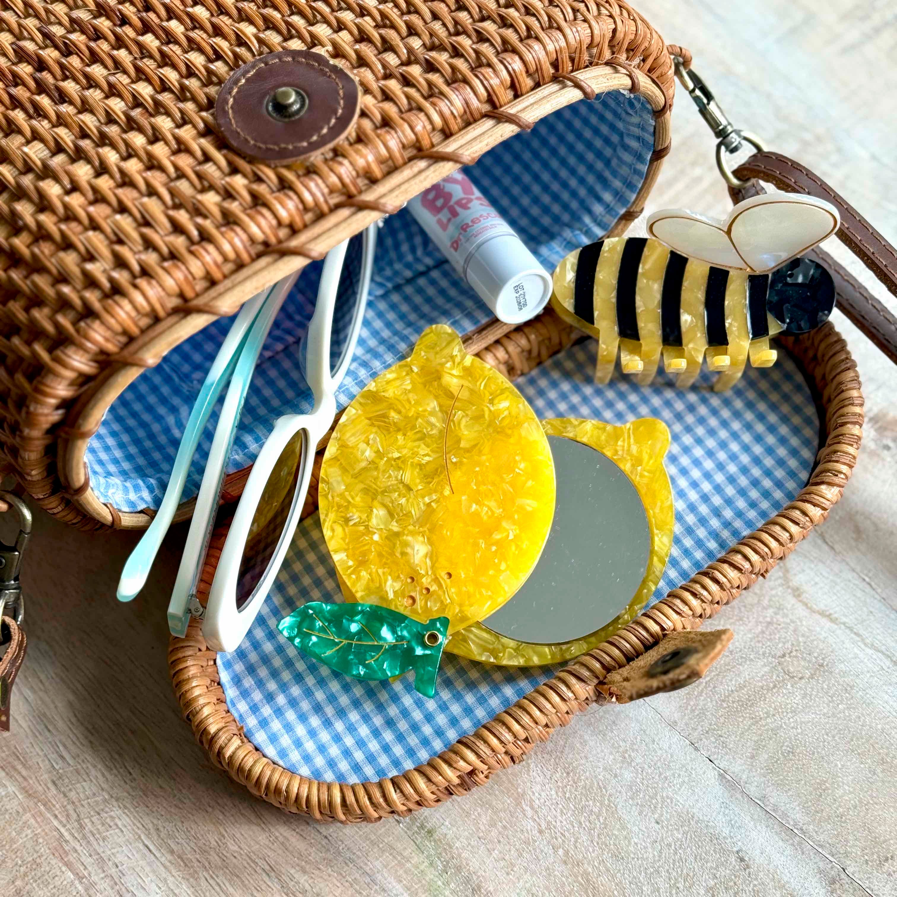 Lemon Compact Mirror