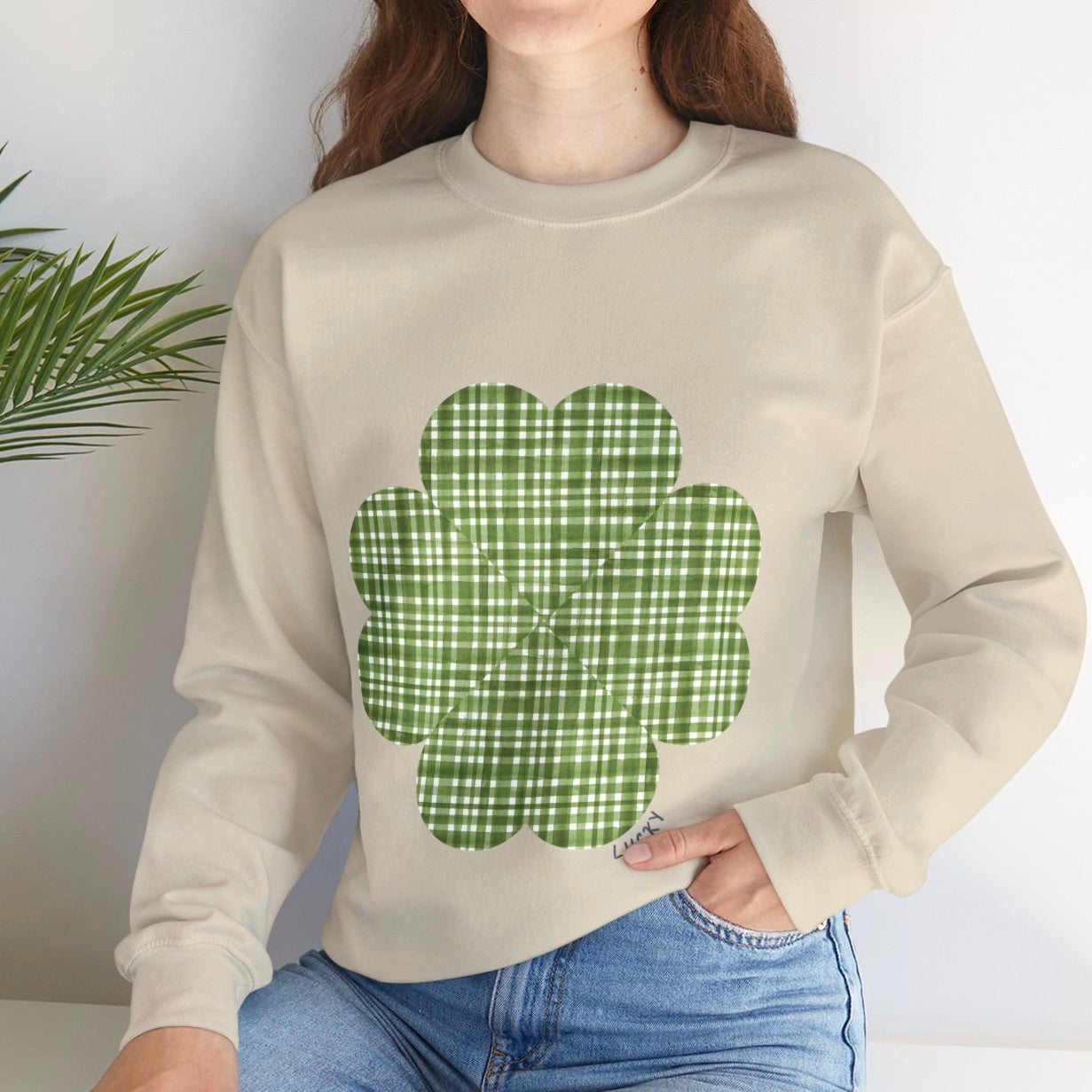Plaid Clover Sweatshirt