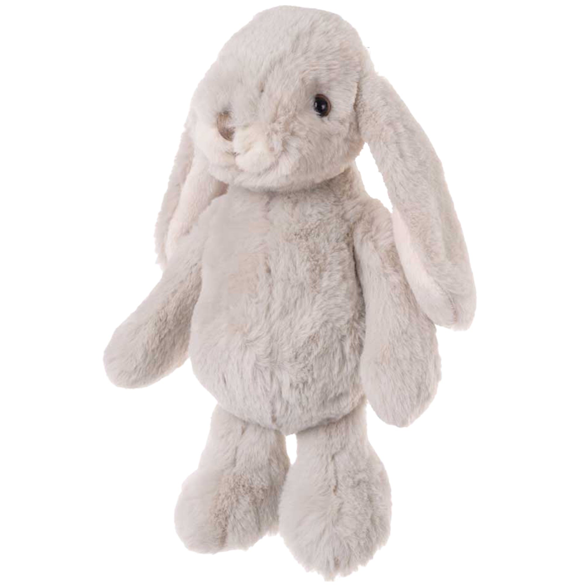 Plush toy rabbit on a white background