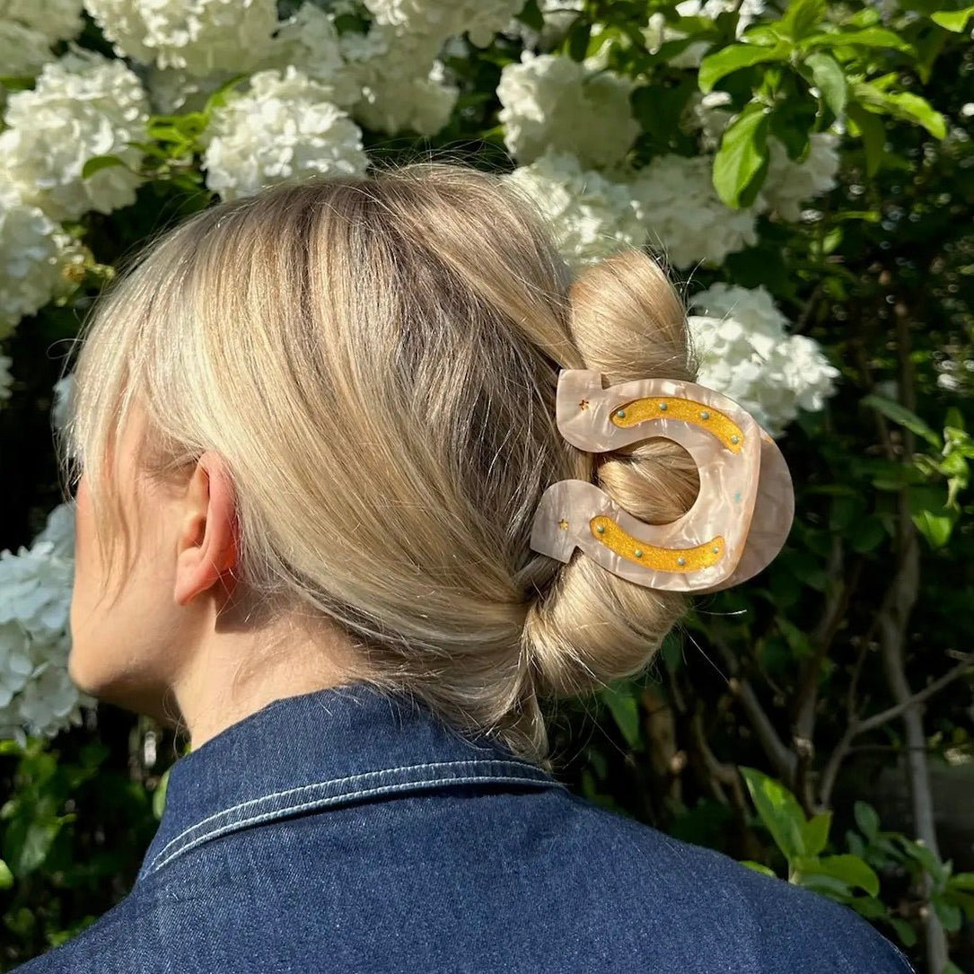 Lucky Horseshoe Hair Clip
