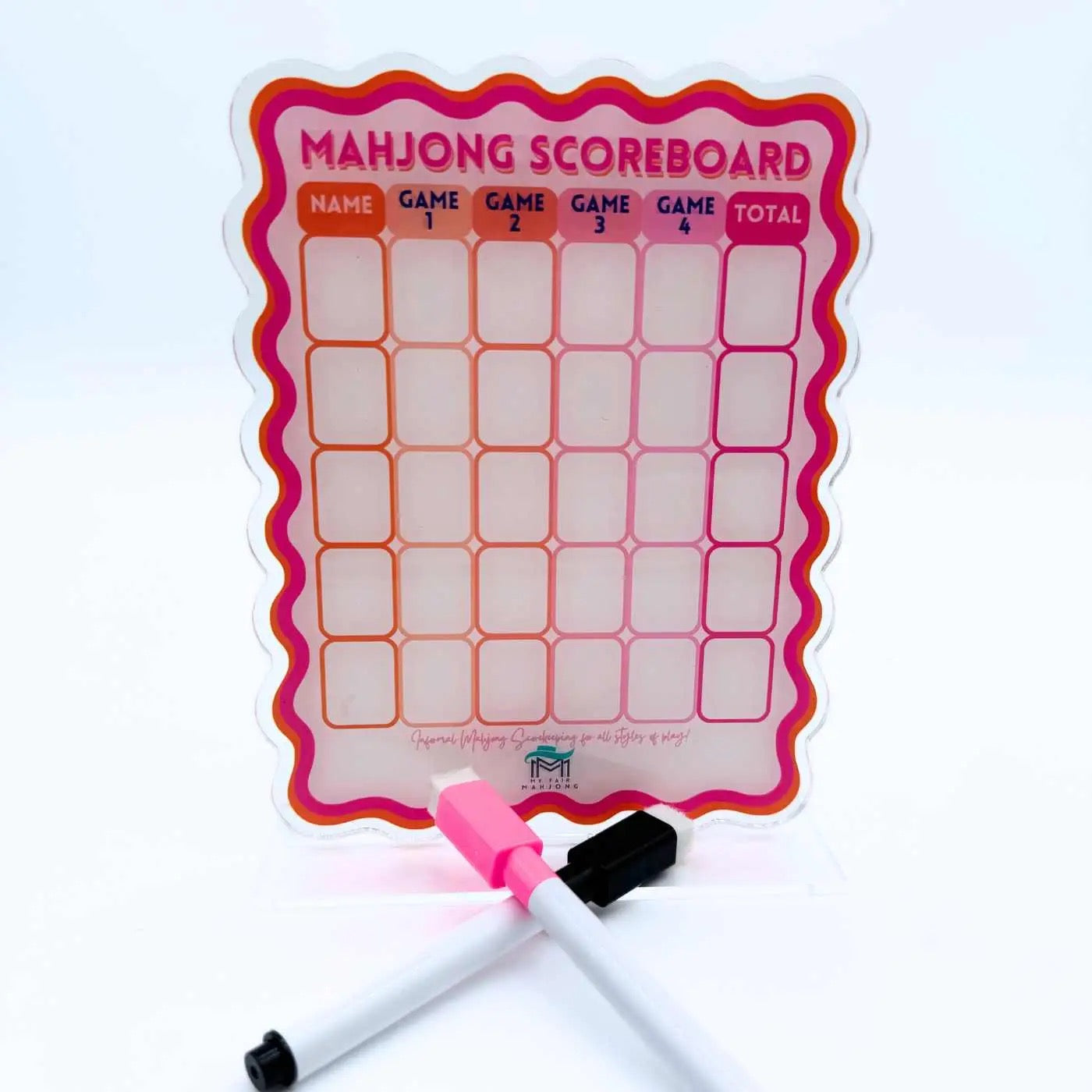 Mahjong Dry Erase Scoreboard