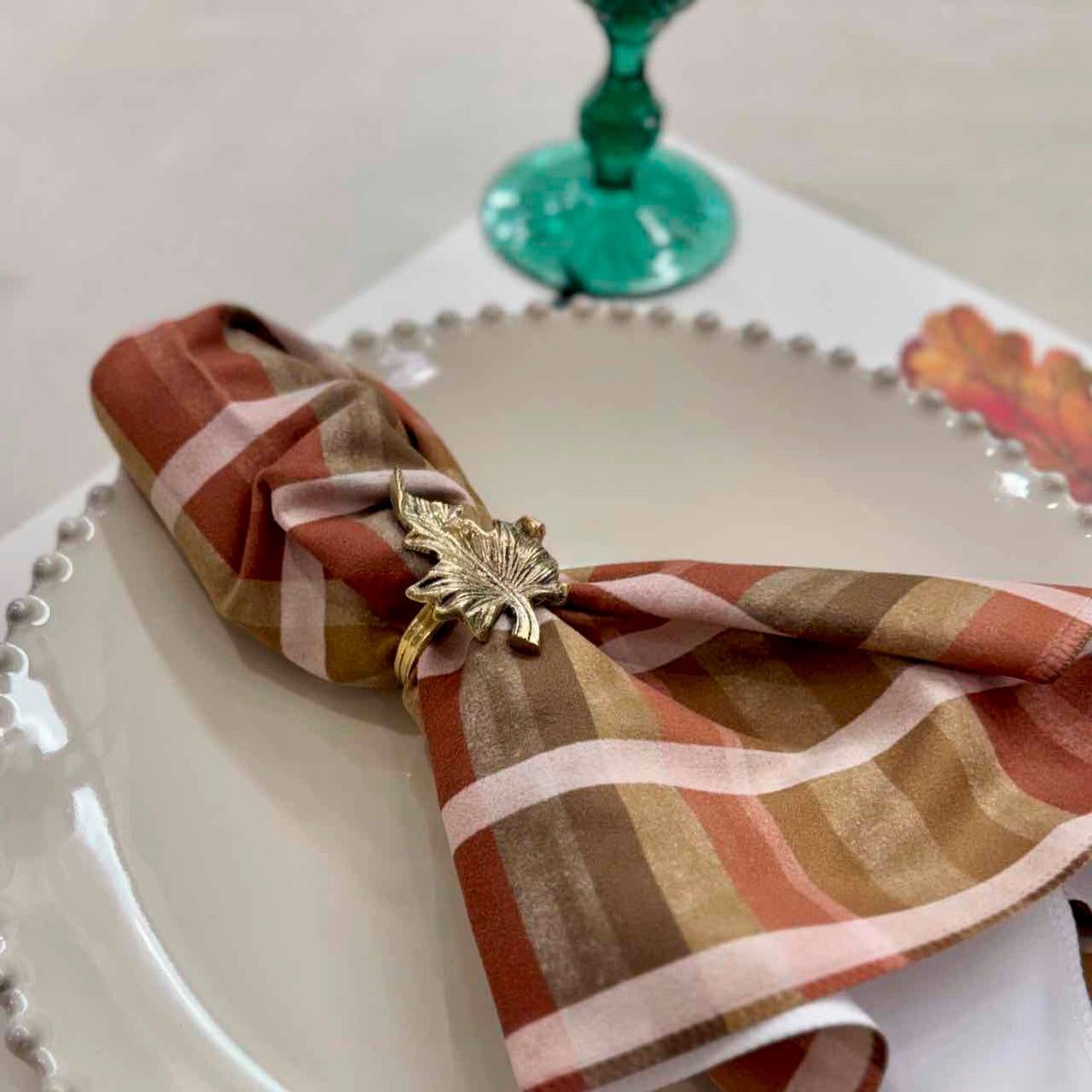 Maple Leaf Napkin Rings - Set of 4