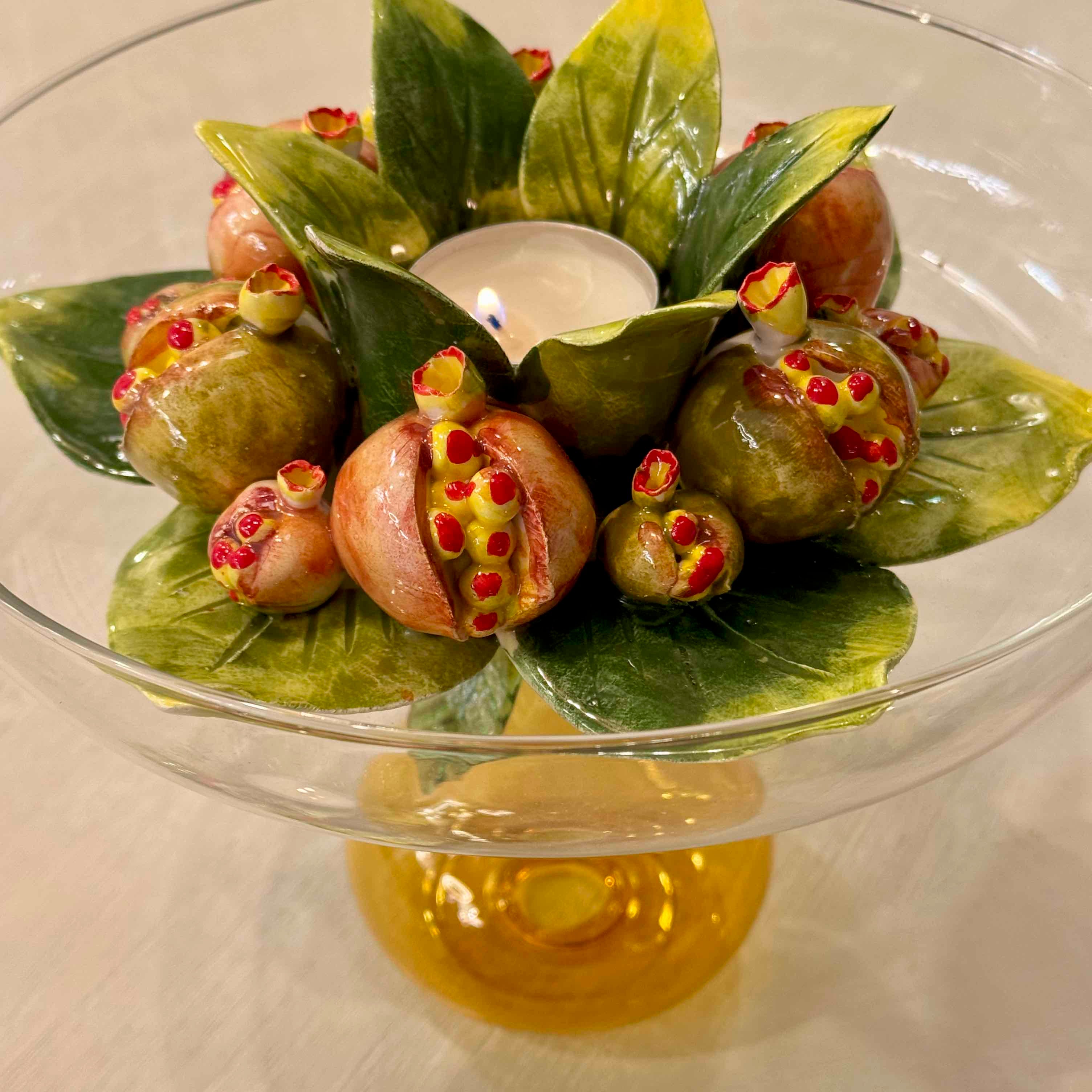 Melograno Ceramic Candleholder