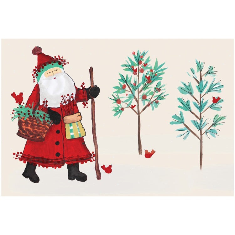 Old St. Nick Forest Placemat - Pack of 18