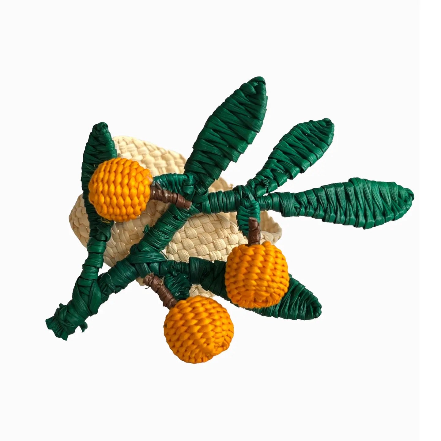 Orange Branch Napkin Ring