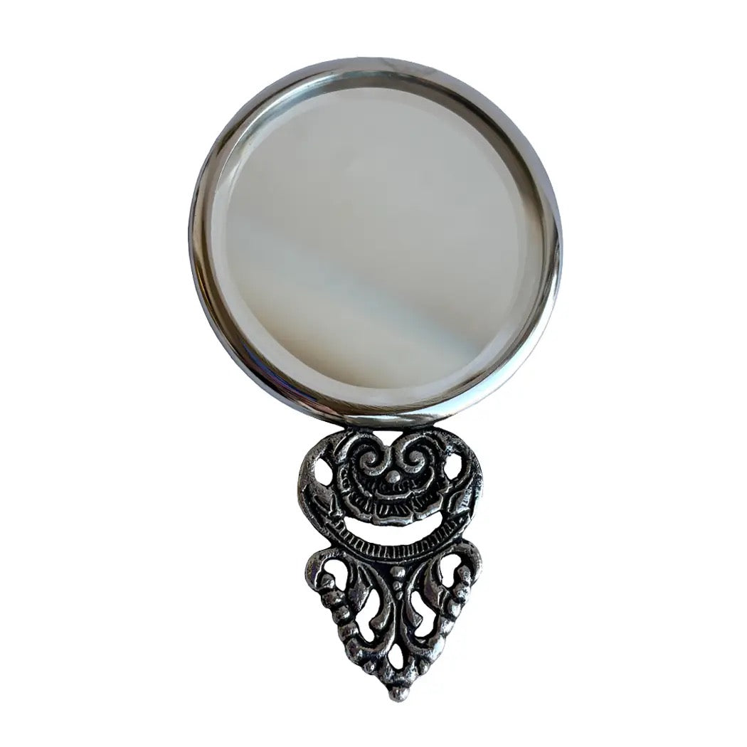 Pewter Purse Mirror