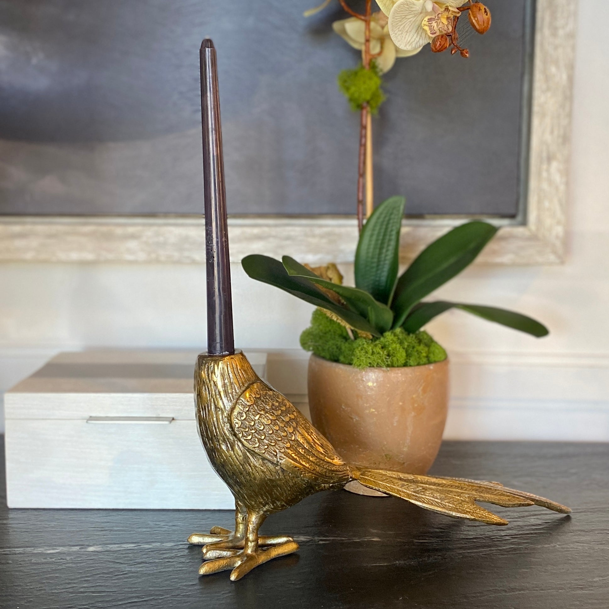 Pheasant Candleholder