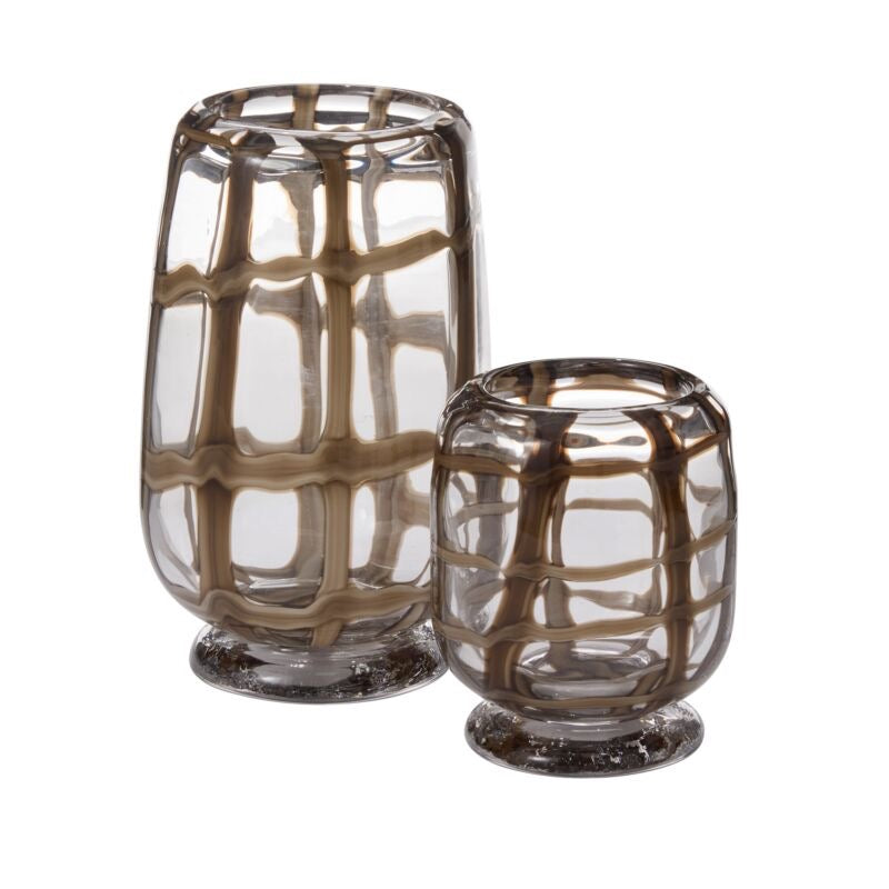 Plaid Vase Small