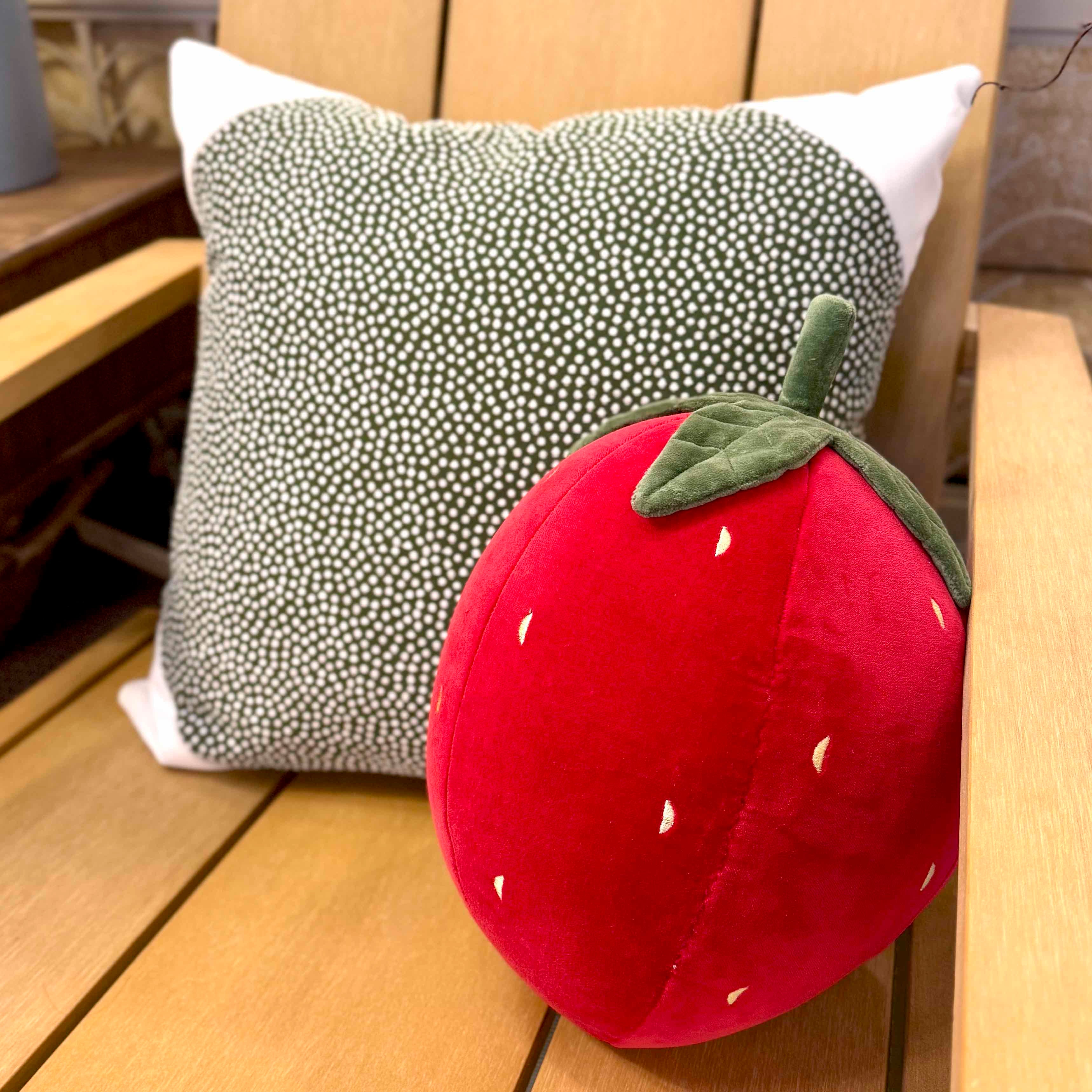 Plump Strawberry Pillow