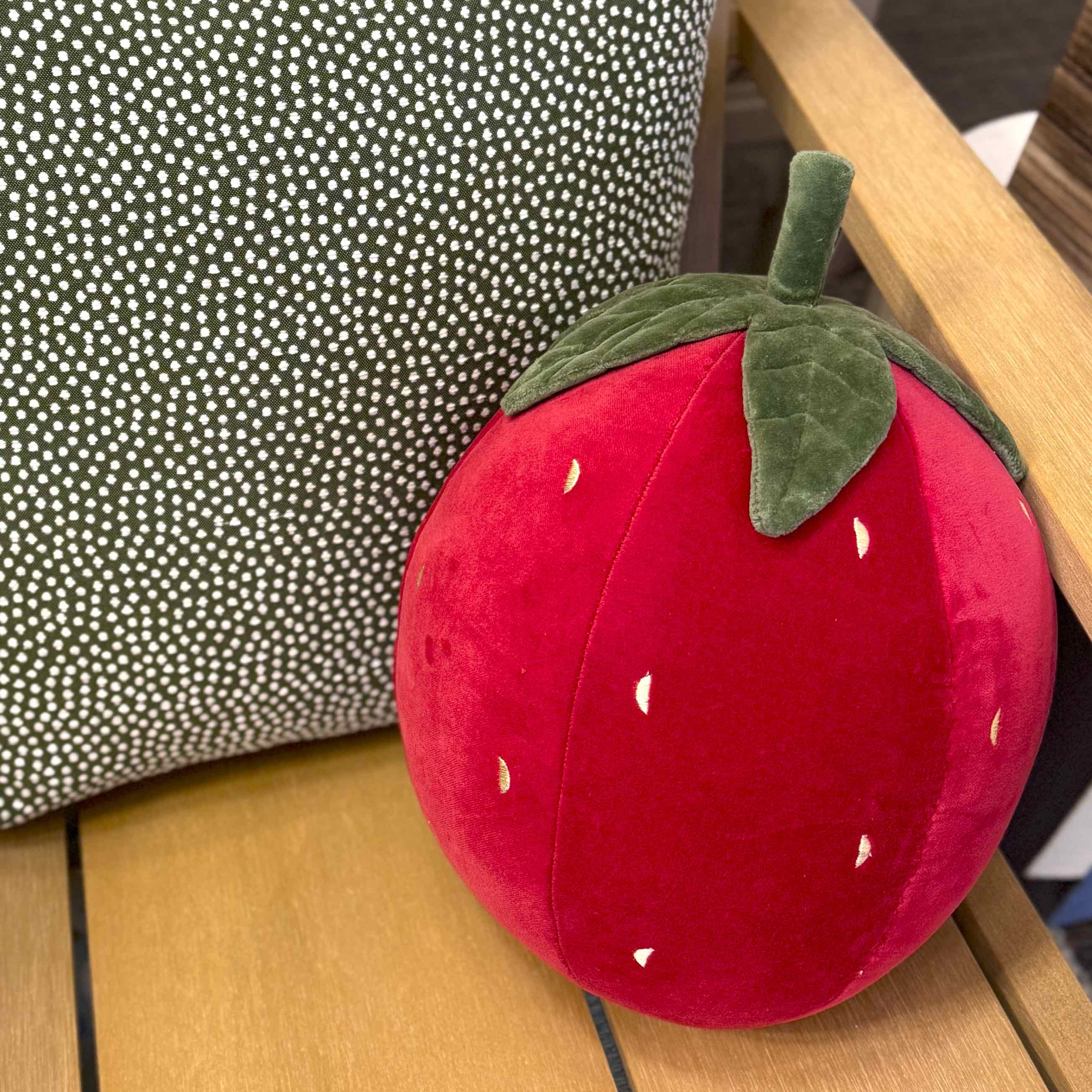 Plump Strawberry Pillow
