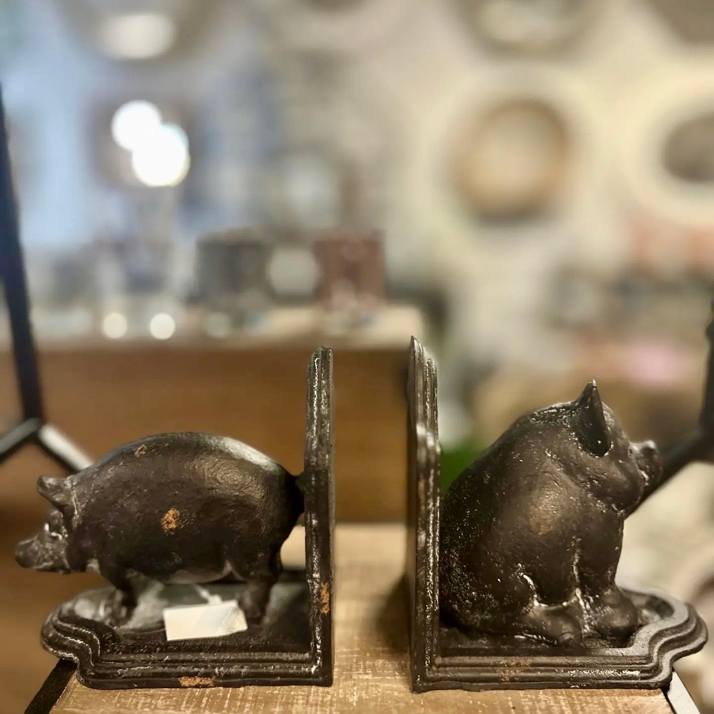 Pot Belly Pig Bookends