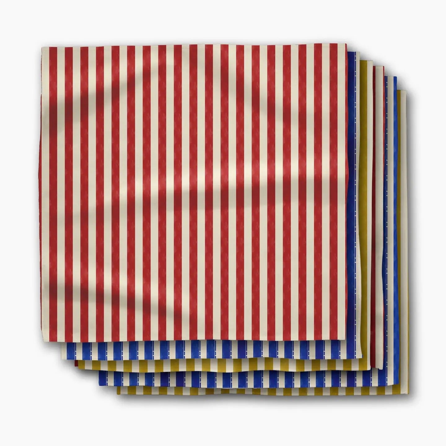 Primary Stripe Dinner Napkins - Set of 6