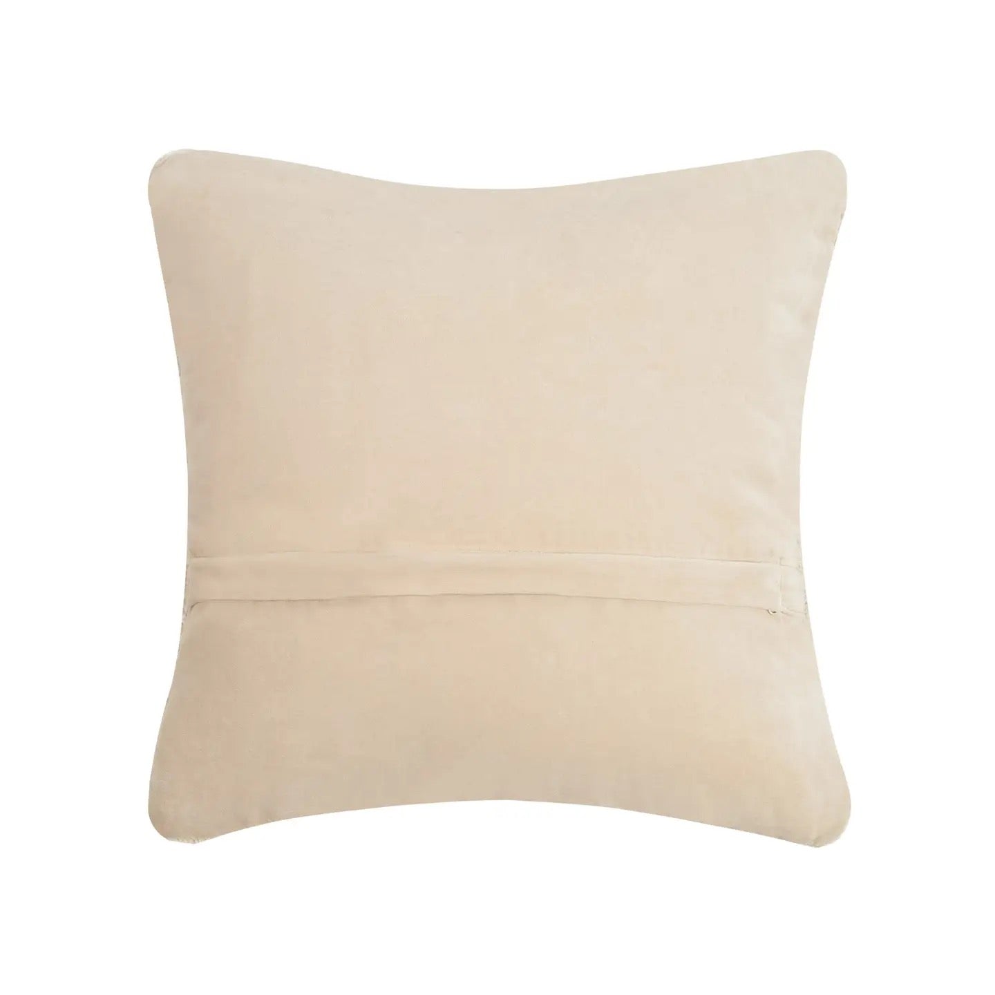 Beige pillow on a white background