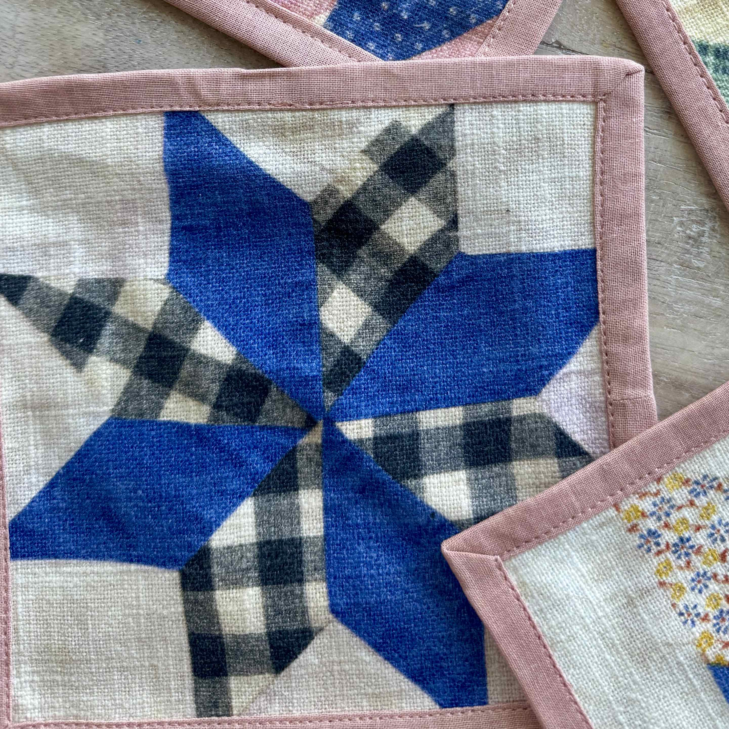 Quilted Cocktail Napkins - Set of 6