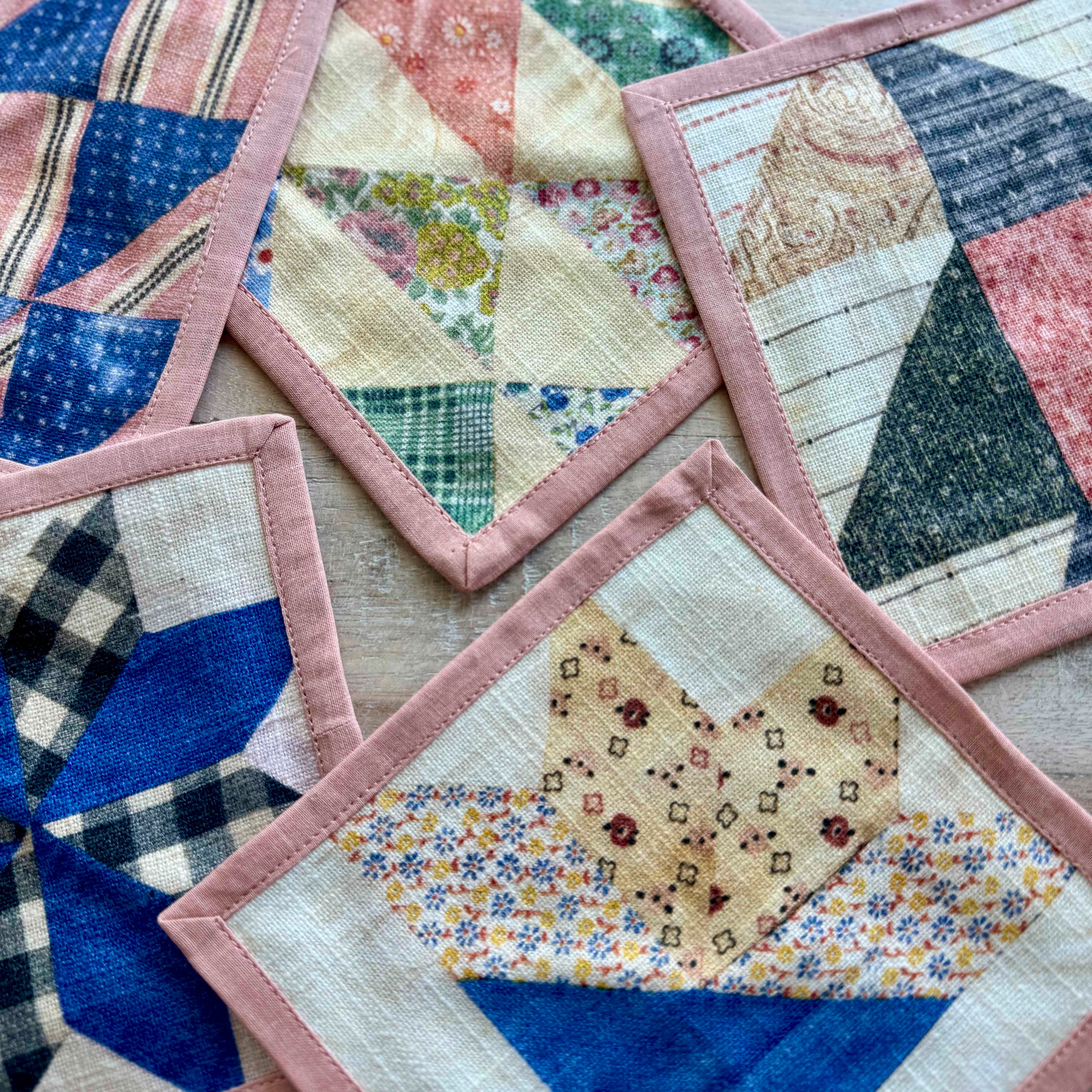 Quilted Cocktail Napkins - Set of 6