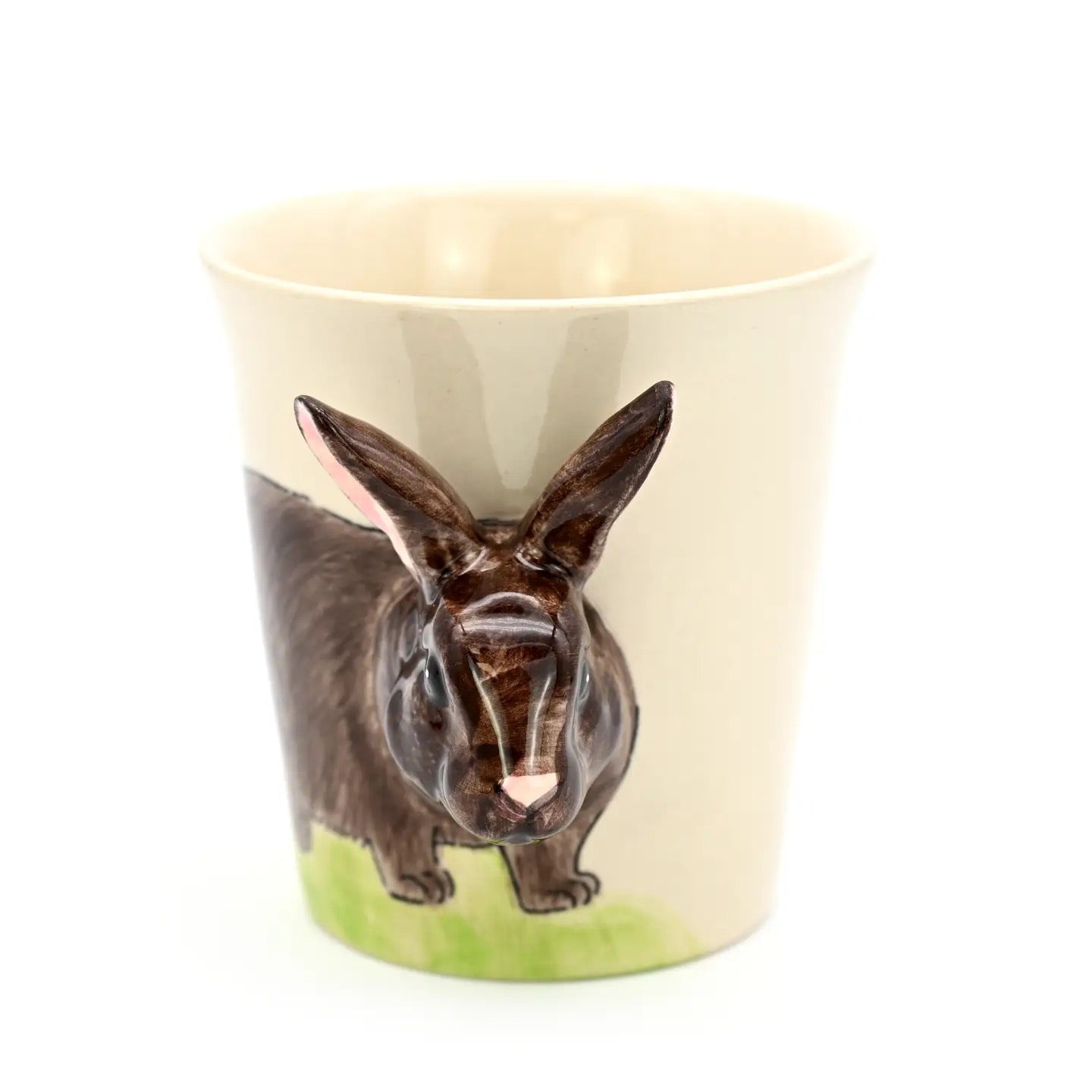 Mug with a donkey design on a white background
