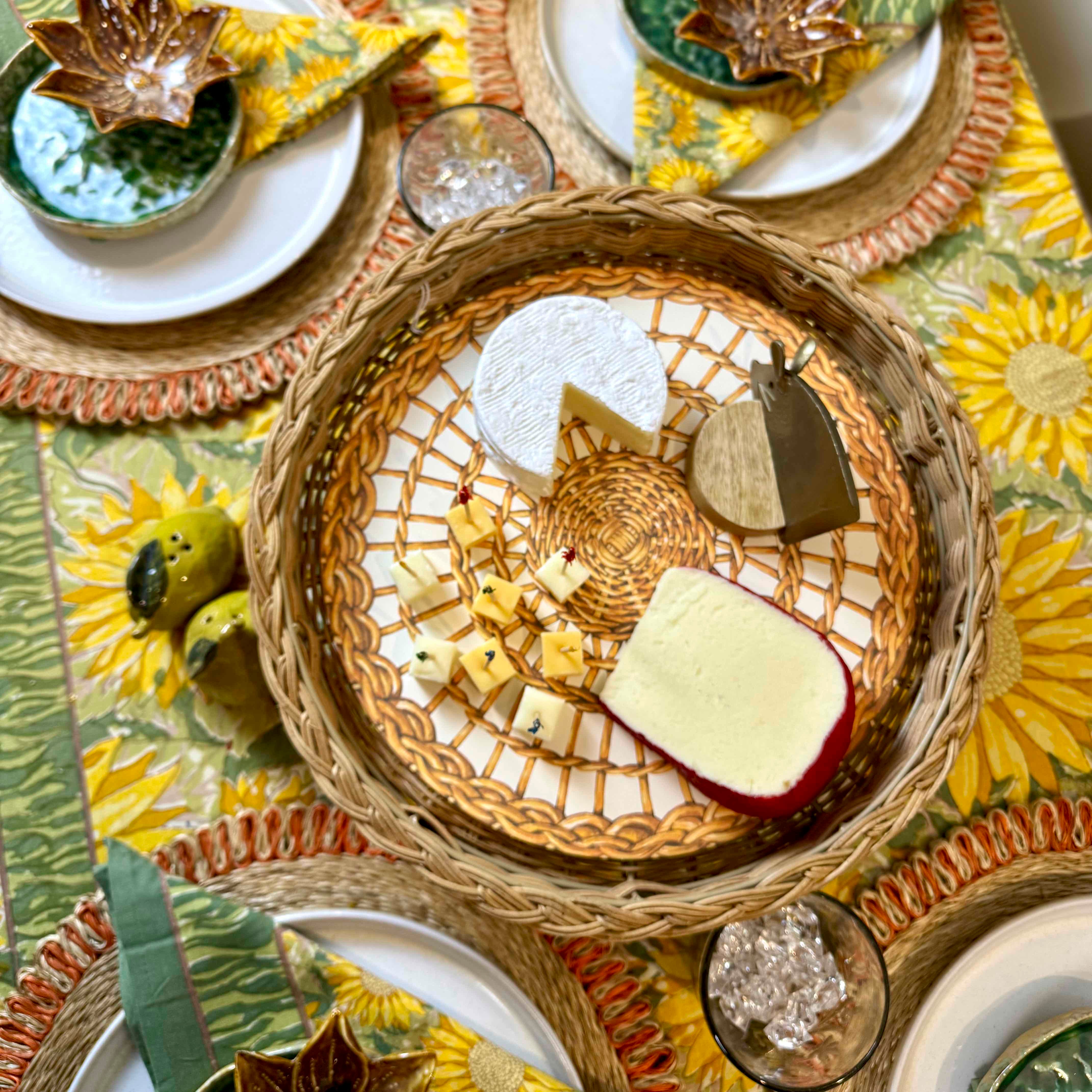 Rattan Braided Pedestal