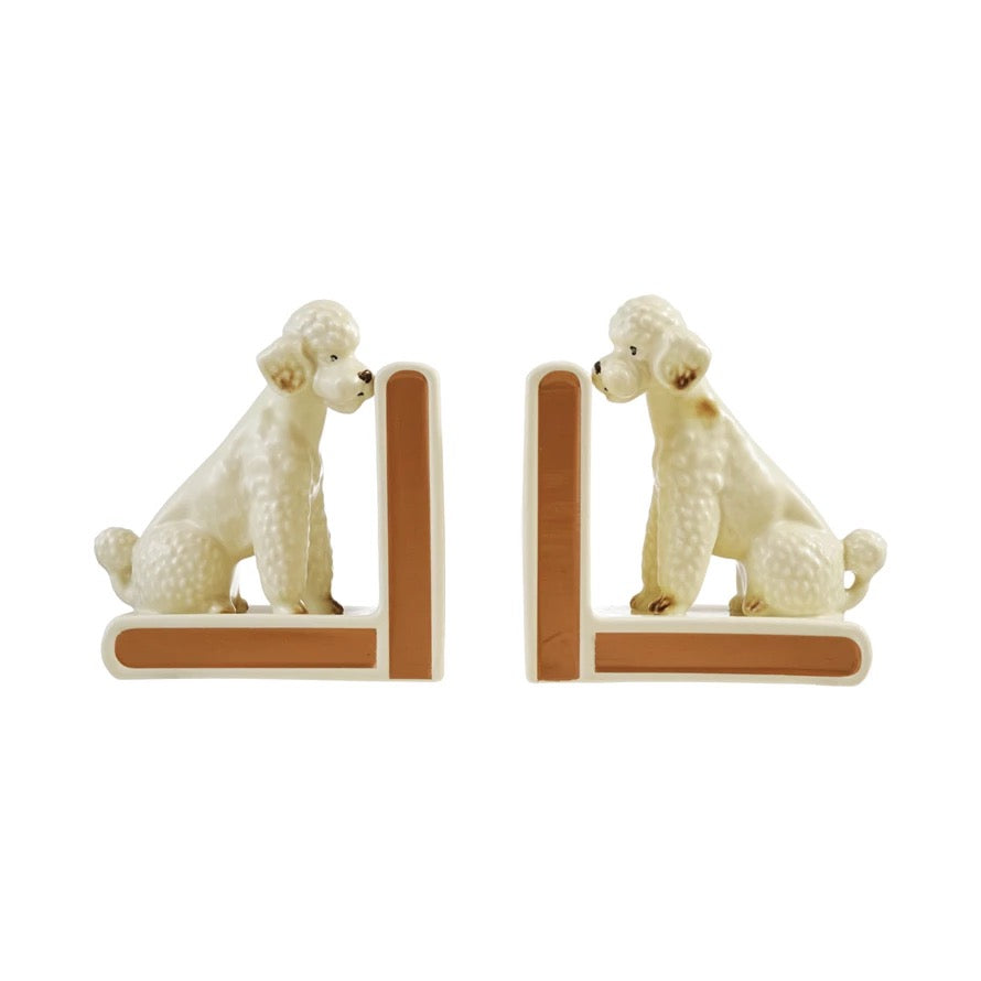 Retro Poodle Bookends