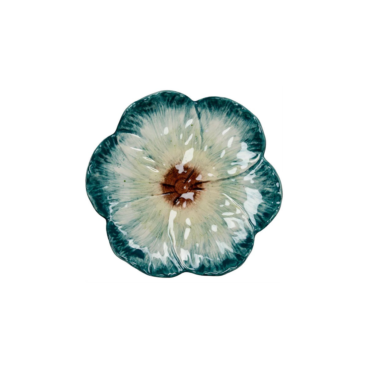Rosa Green Dessert Plate