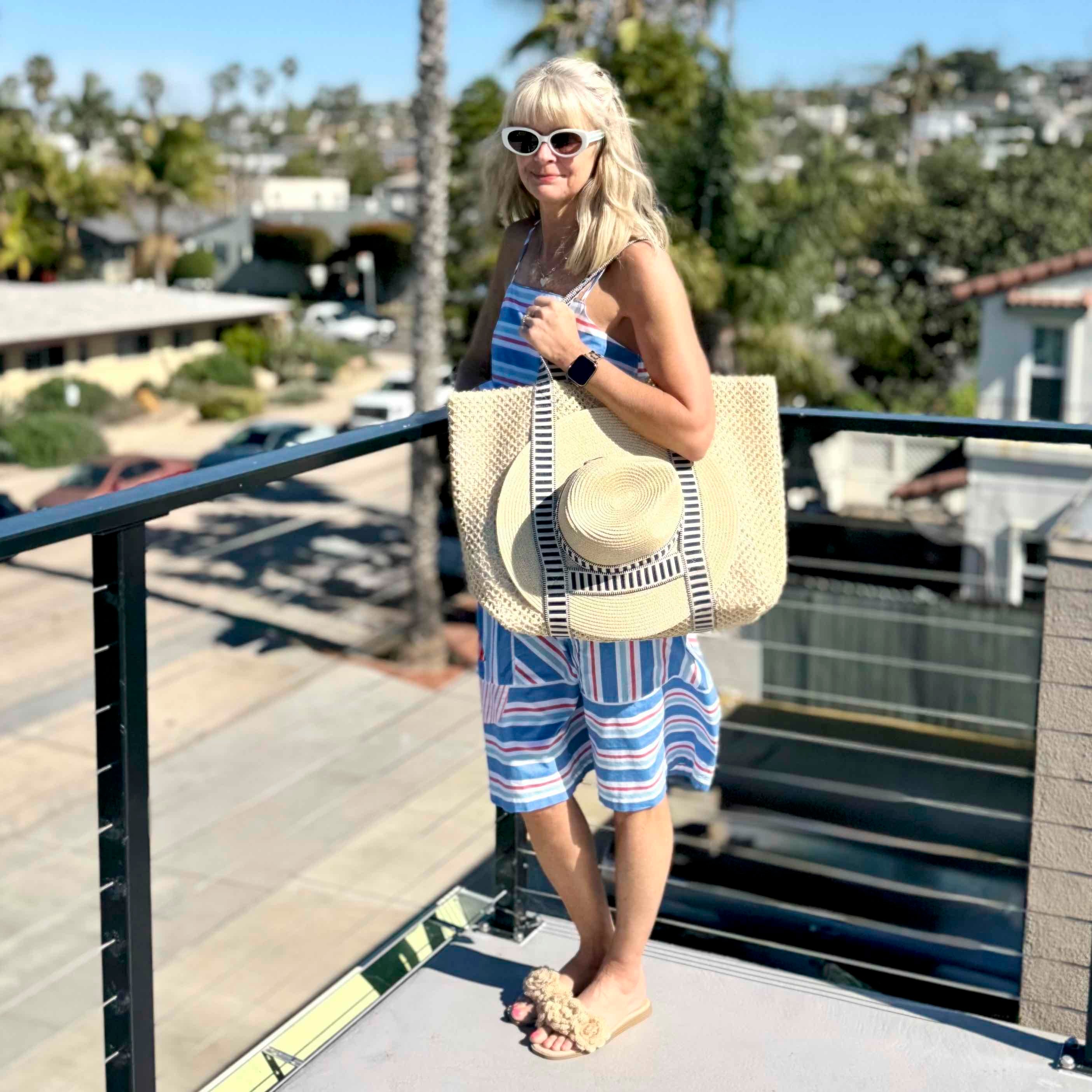 Shelby Tote and Hat Set