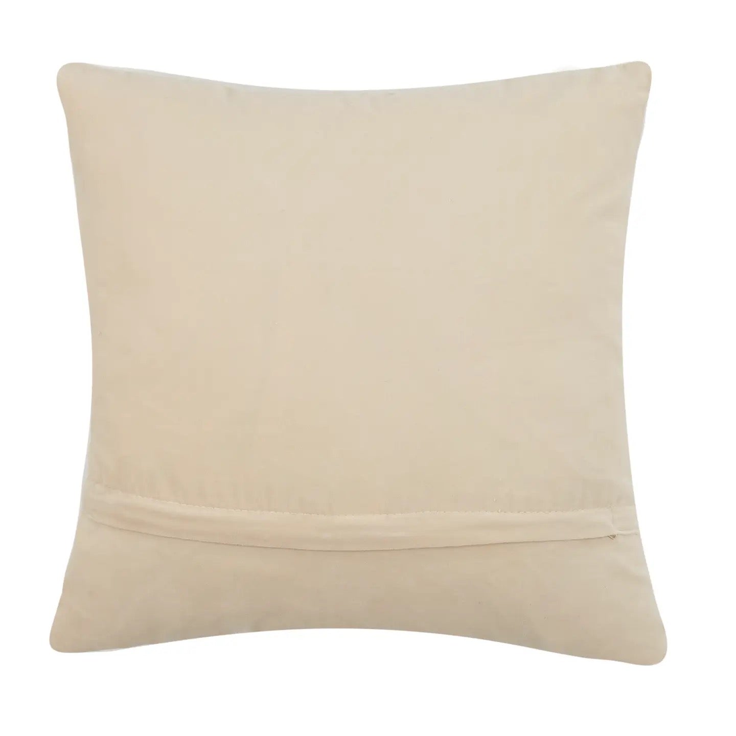 Beige pillow on a white background