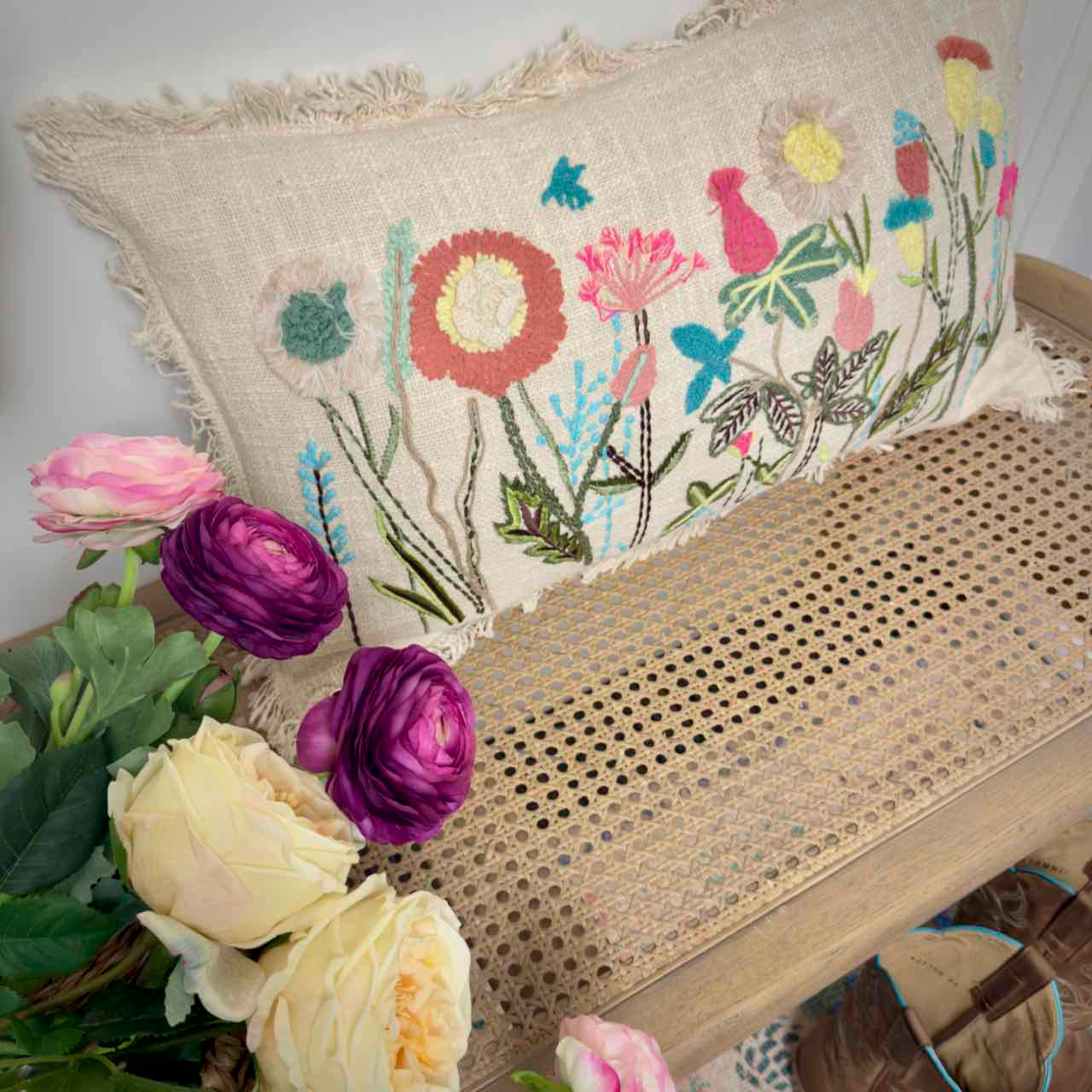 Spring Fling Lumbar Pillow