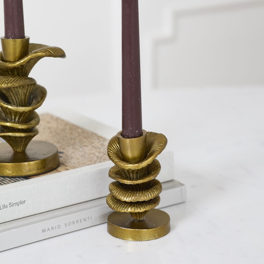 Stacked Mushroom Candleholder Small