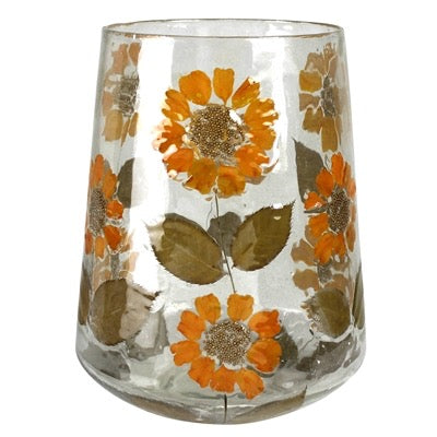 Sunflower Glass Hurricane