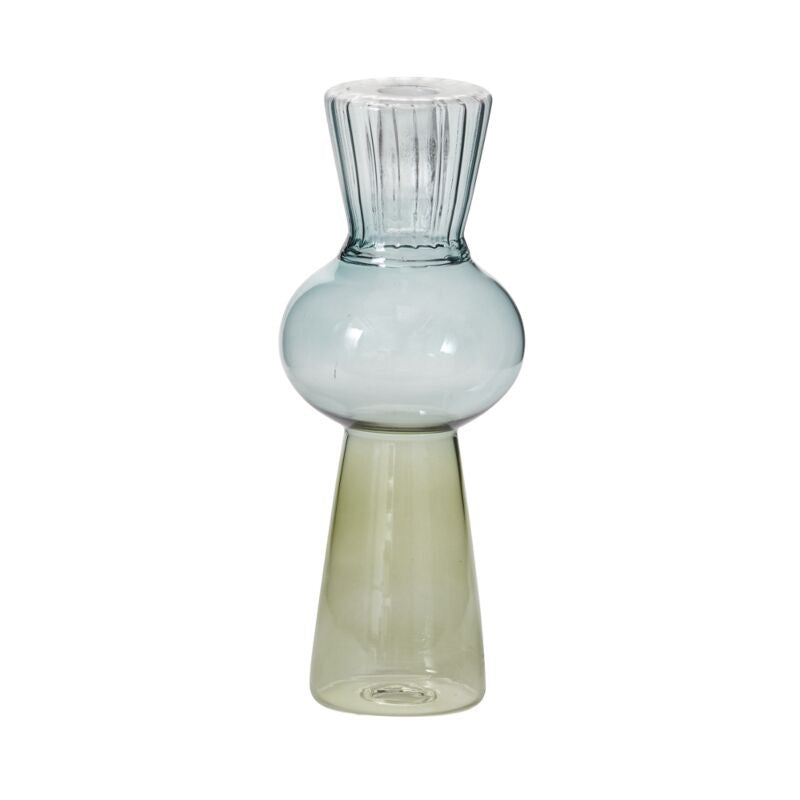 Sylvie Candleholder in Blue Green Ombre