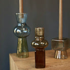 Sylvie Candleholder in Dark Brown