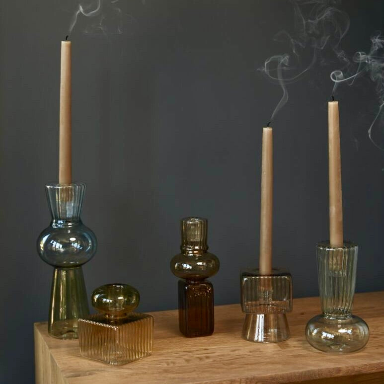 Sylvie Candleholder in Dark Brown