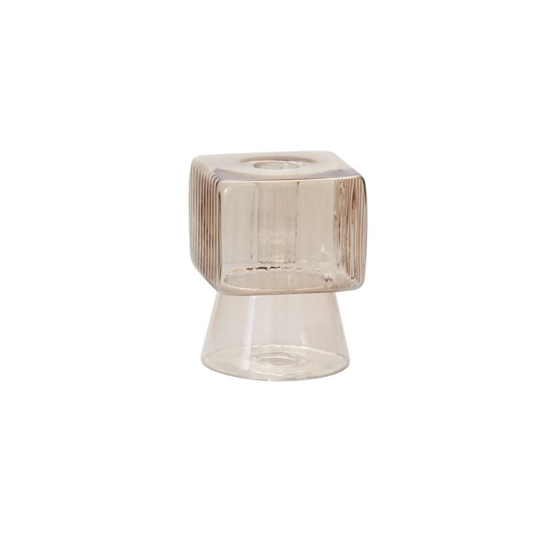 Sylvie Candleholder in Light Brown