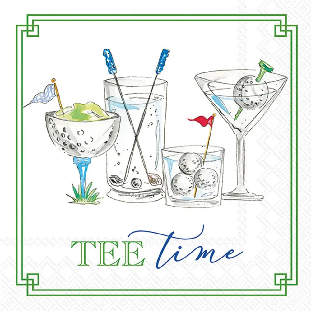 Tee Time Cocktail Napkins - Pack of 20