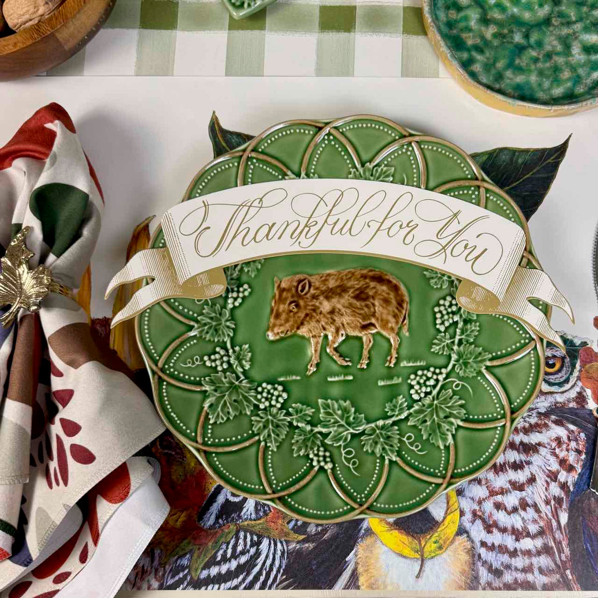 Thankful for You Banner Table Accent - Pack of 12