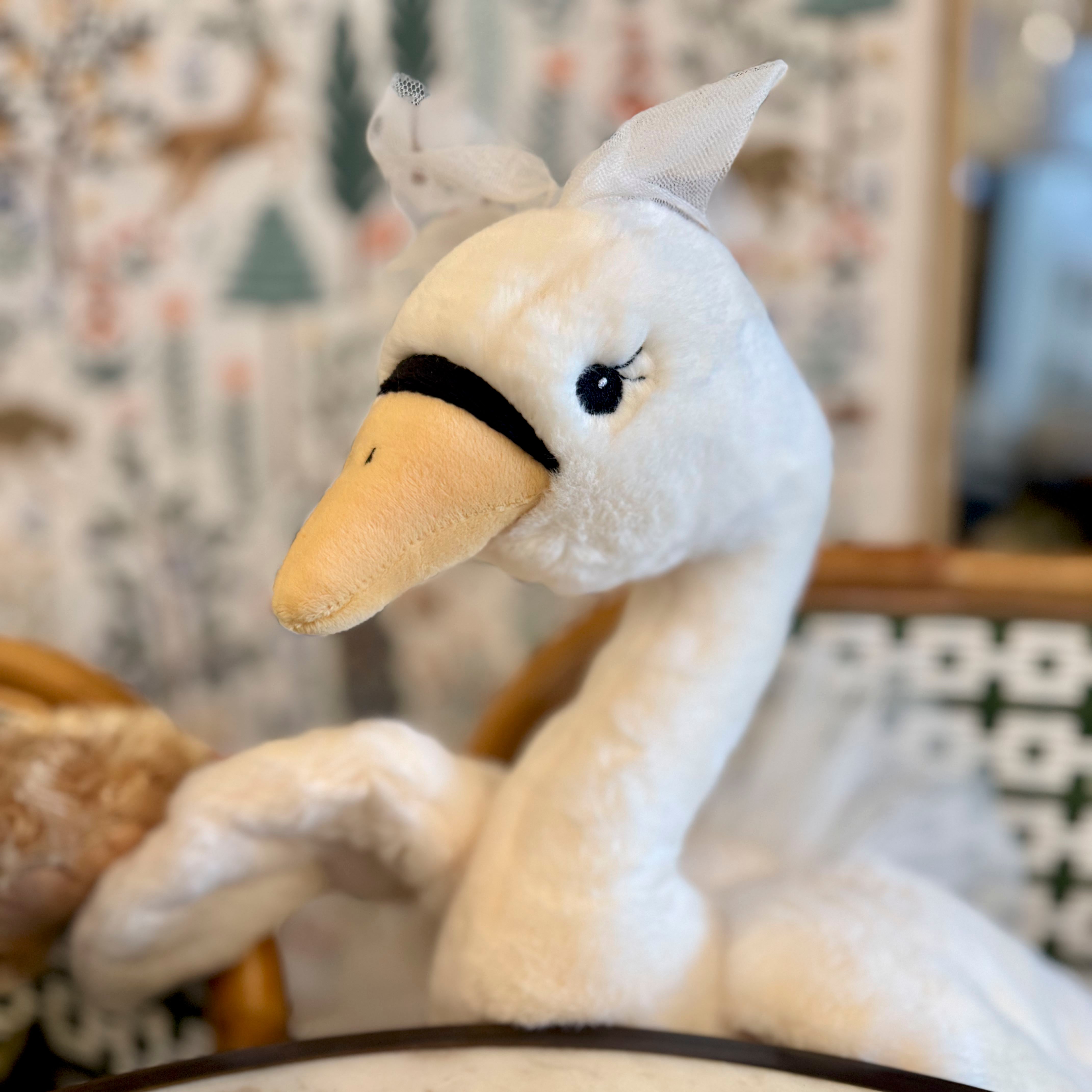 White Odette Swan Stuffed Animal