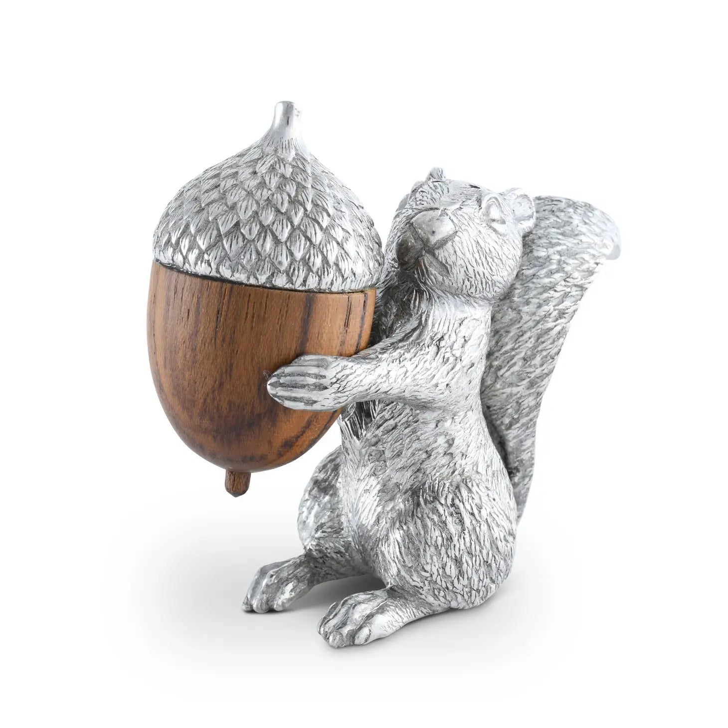 Squirrel with Wood Acron Salt and Pepper Set