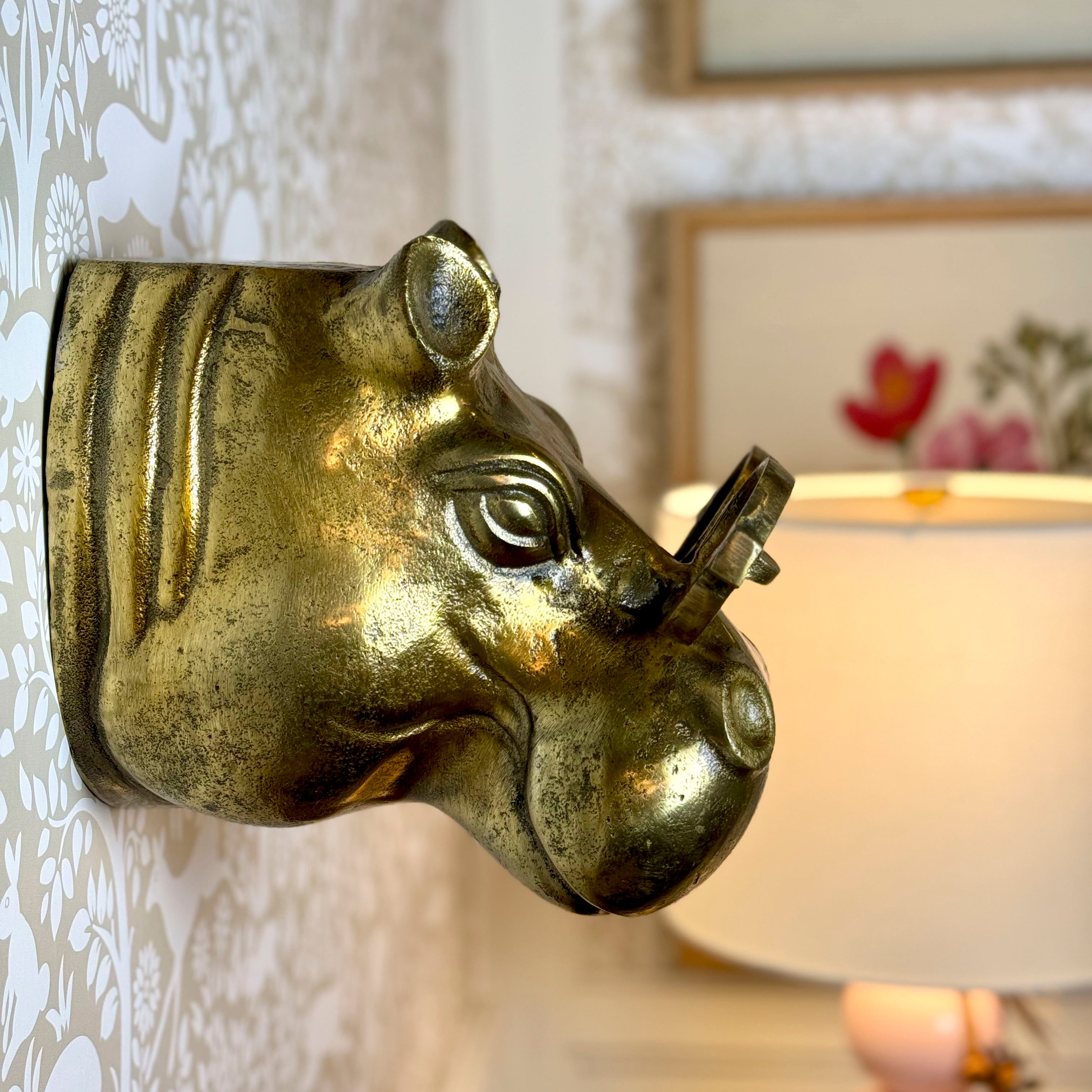 Margaret the Hippo Wall Mount