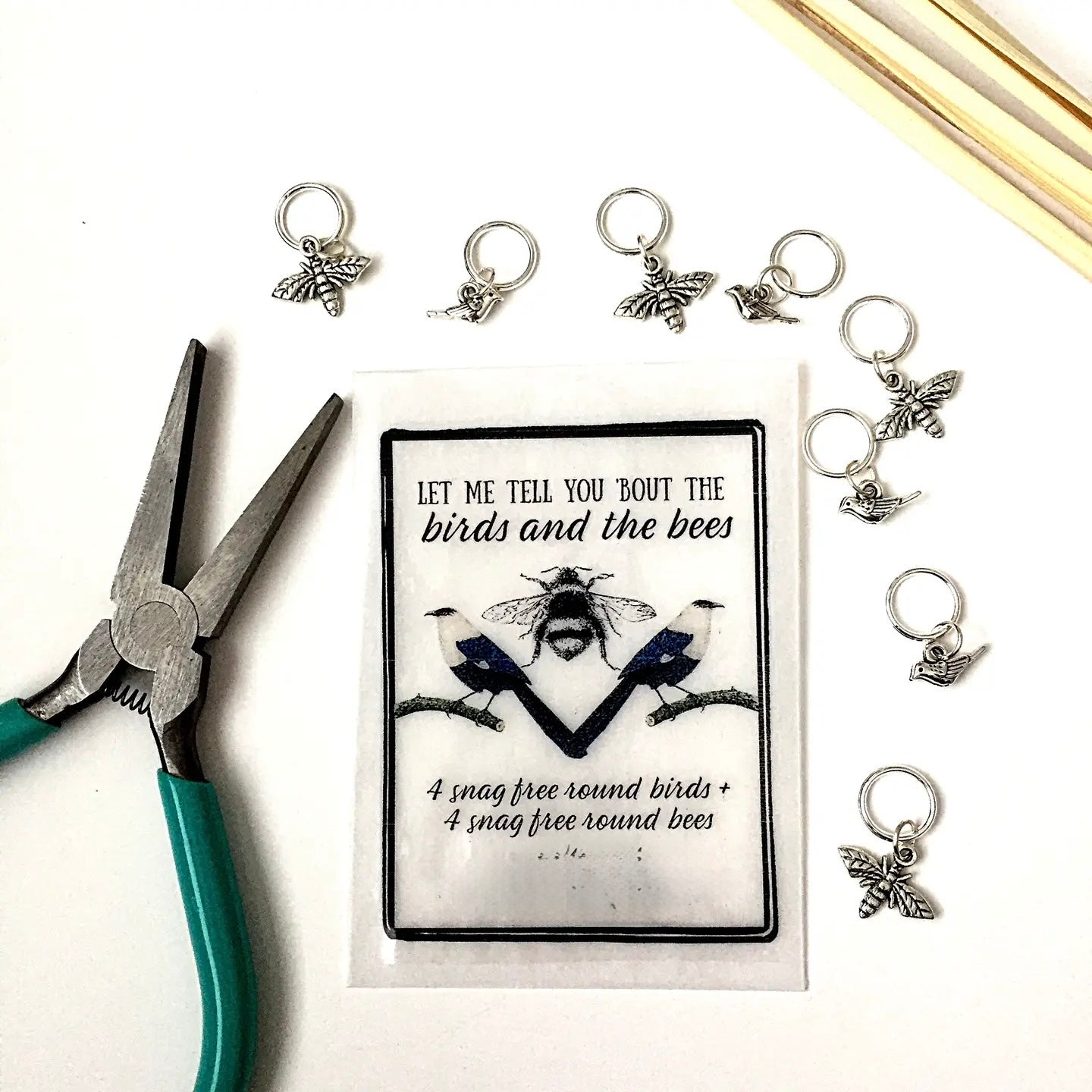 irds and Bees Stitch Markers