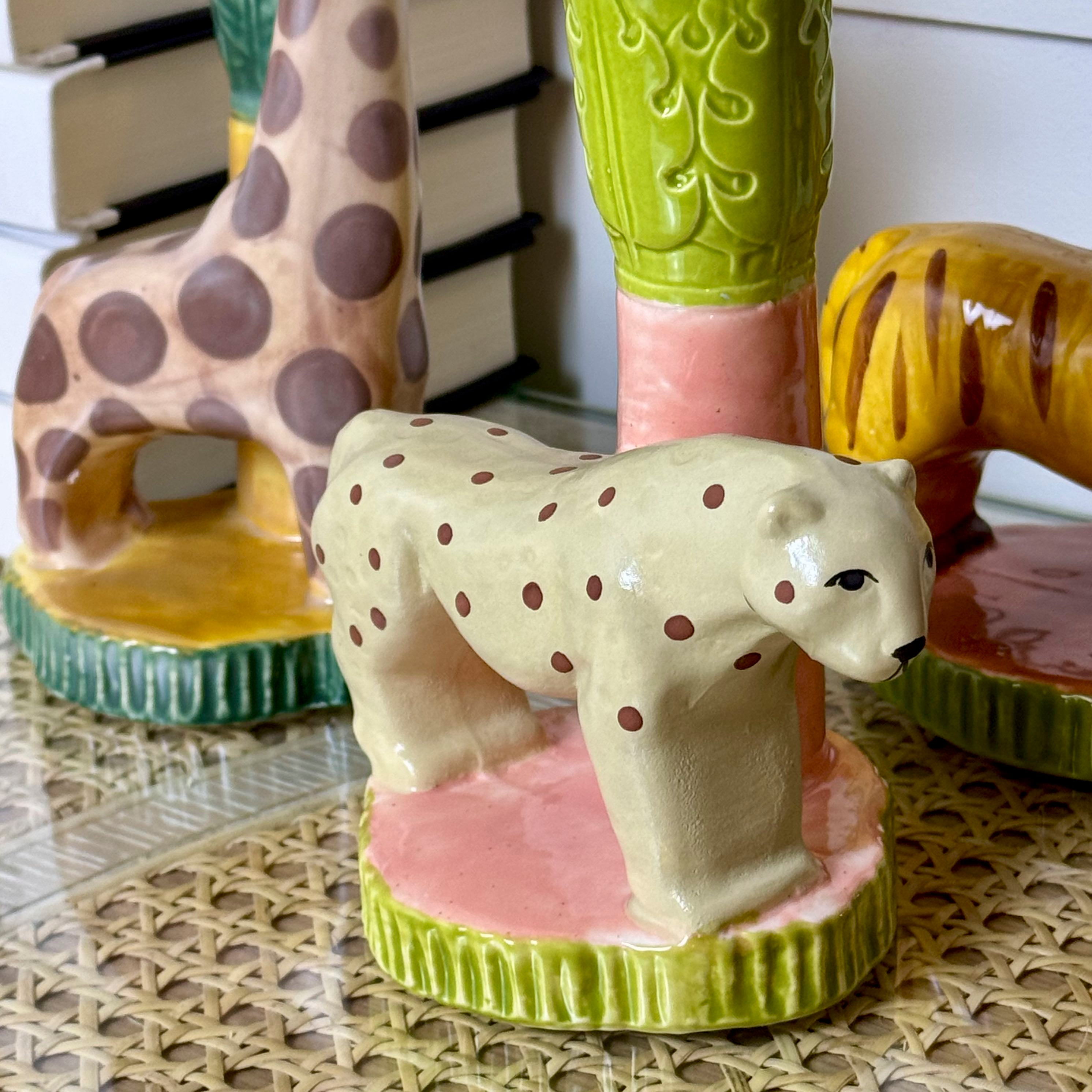 Safari Animal Candleholders - Set of 3