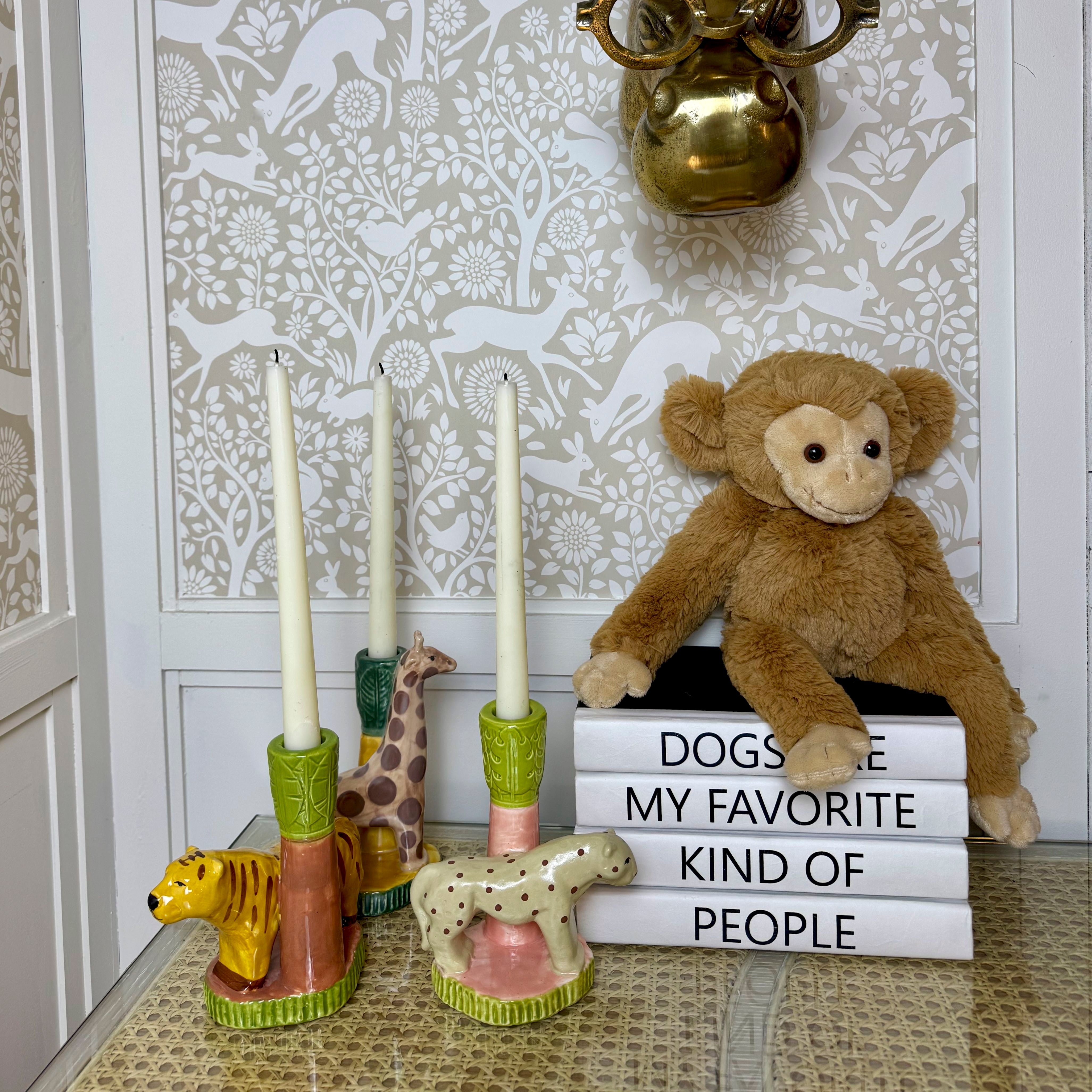 Safari Animal Candleholders - Set of 3