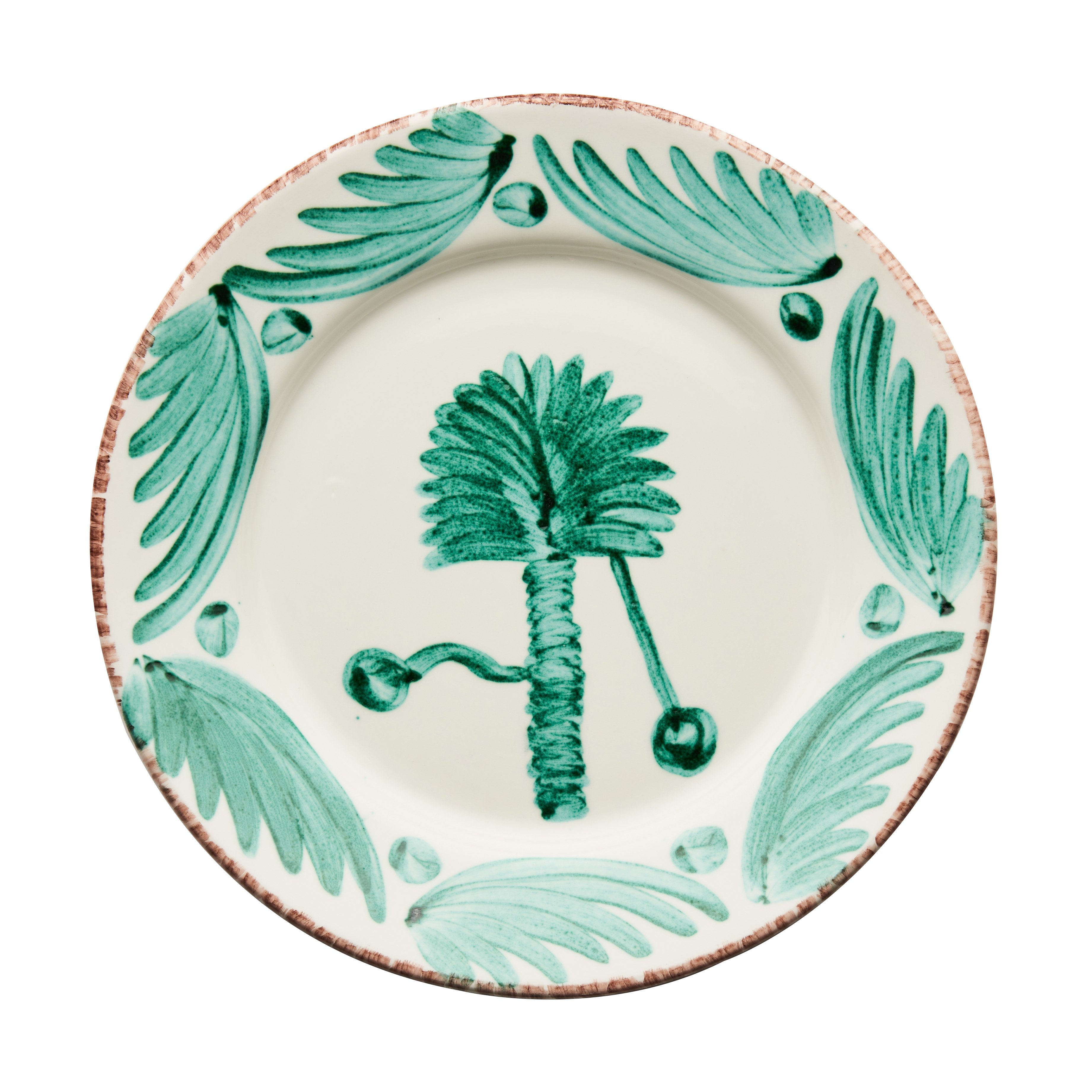 Luzia Palm Plate Green