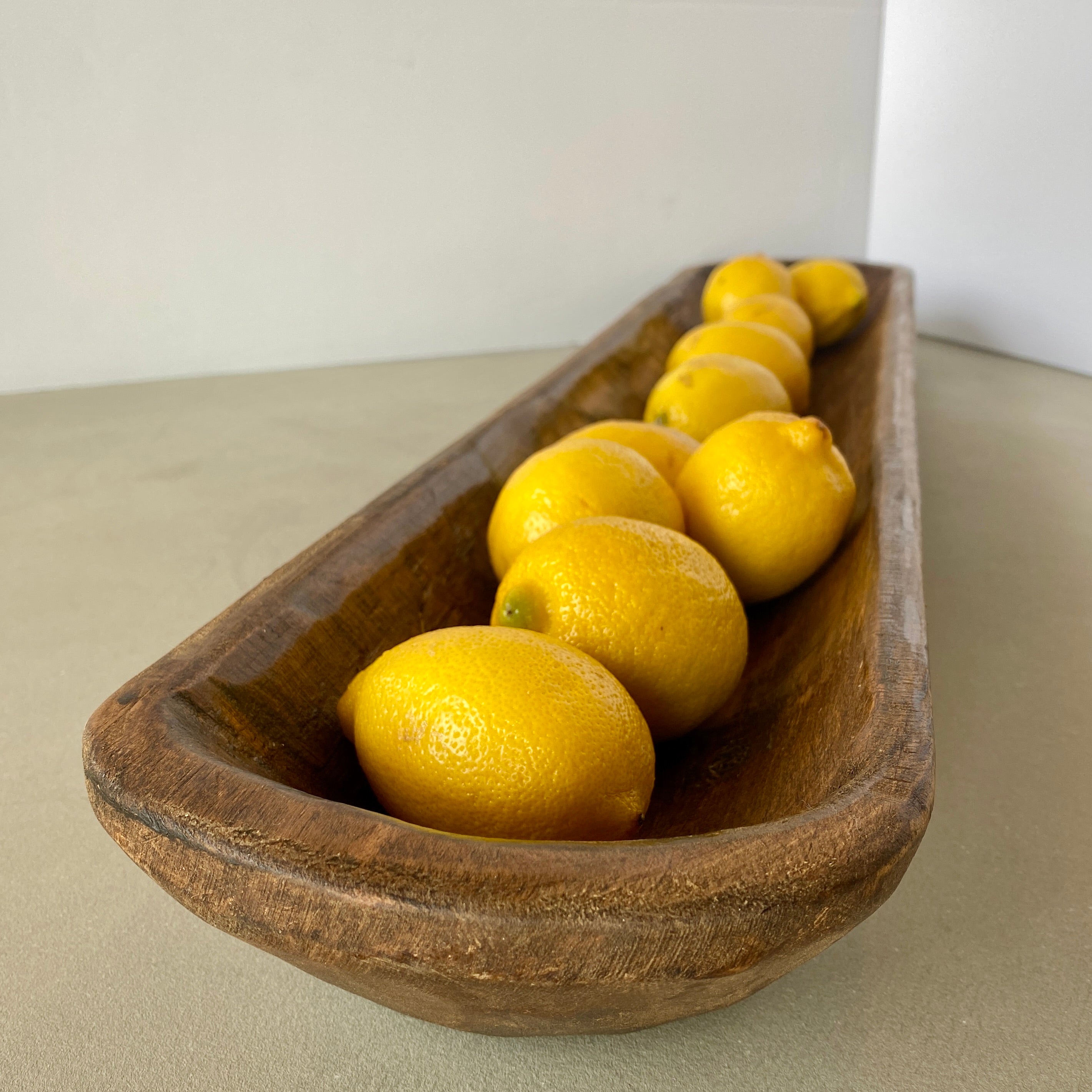 Rustic Wood Bread Bowl