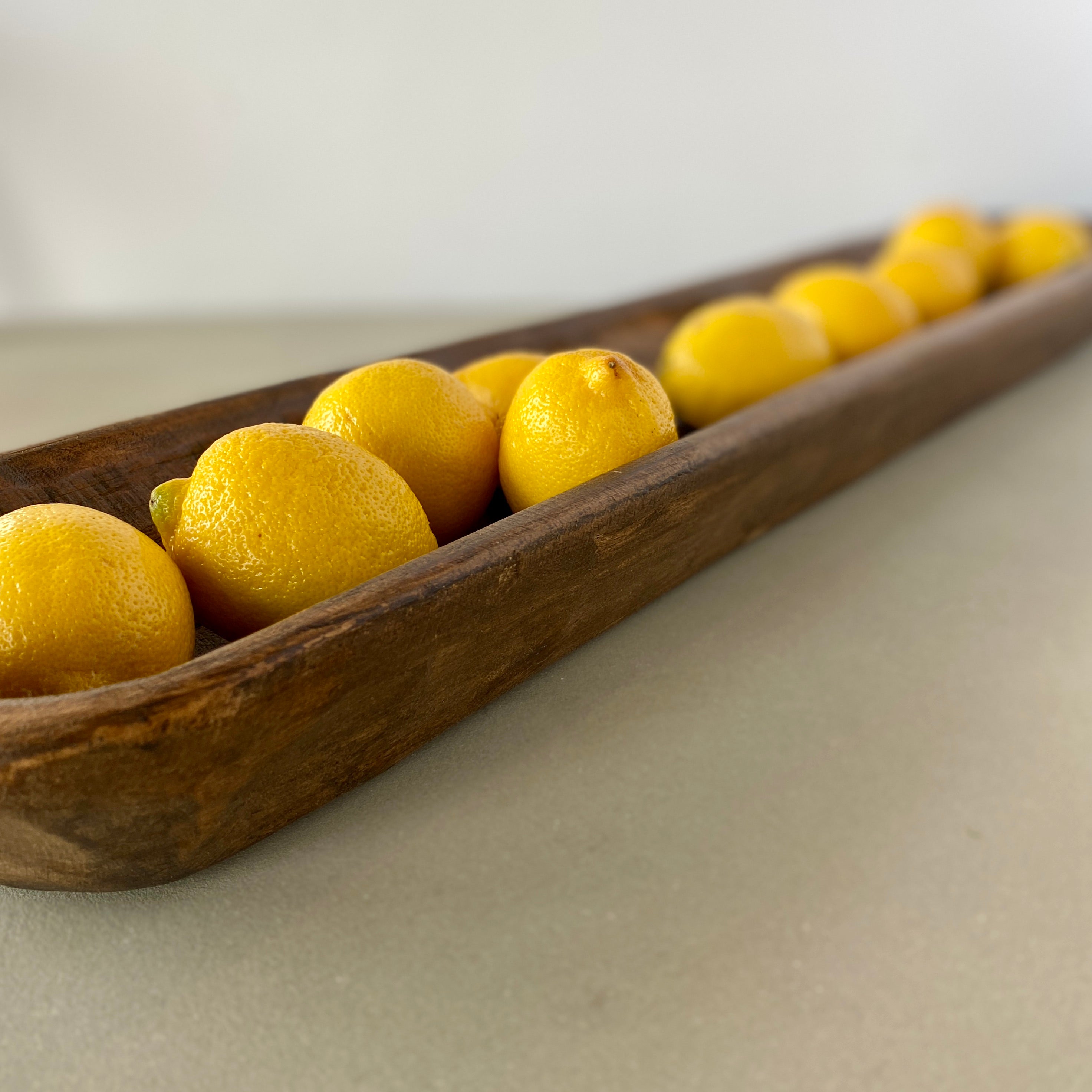 Rustic Wood Bread Bowl