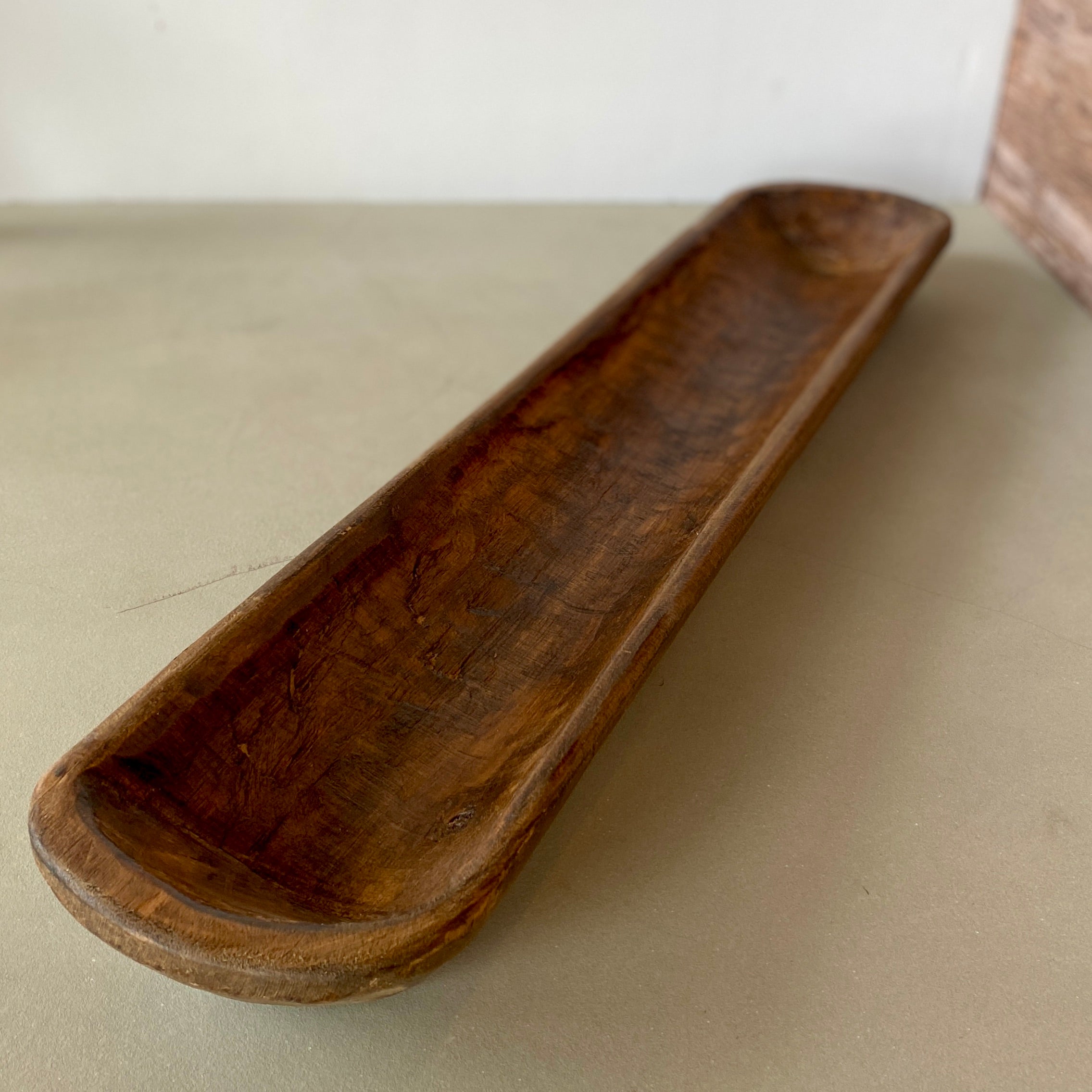 Rustic Wood Bread Bowl