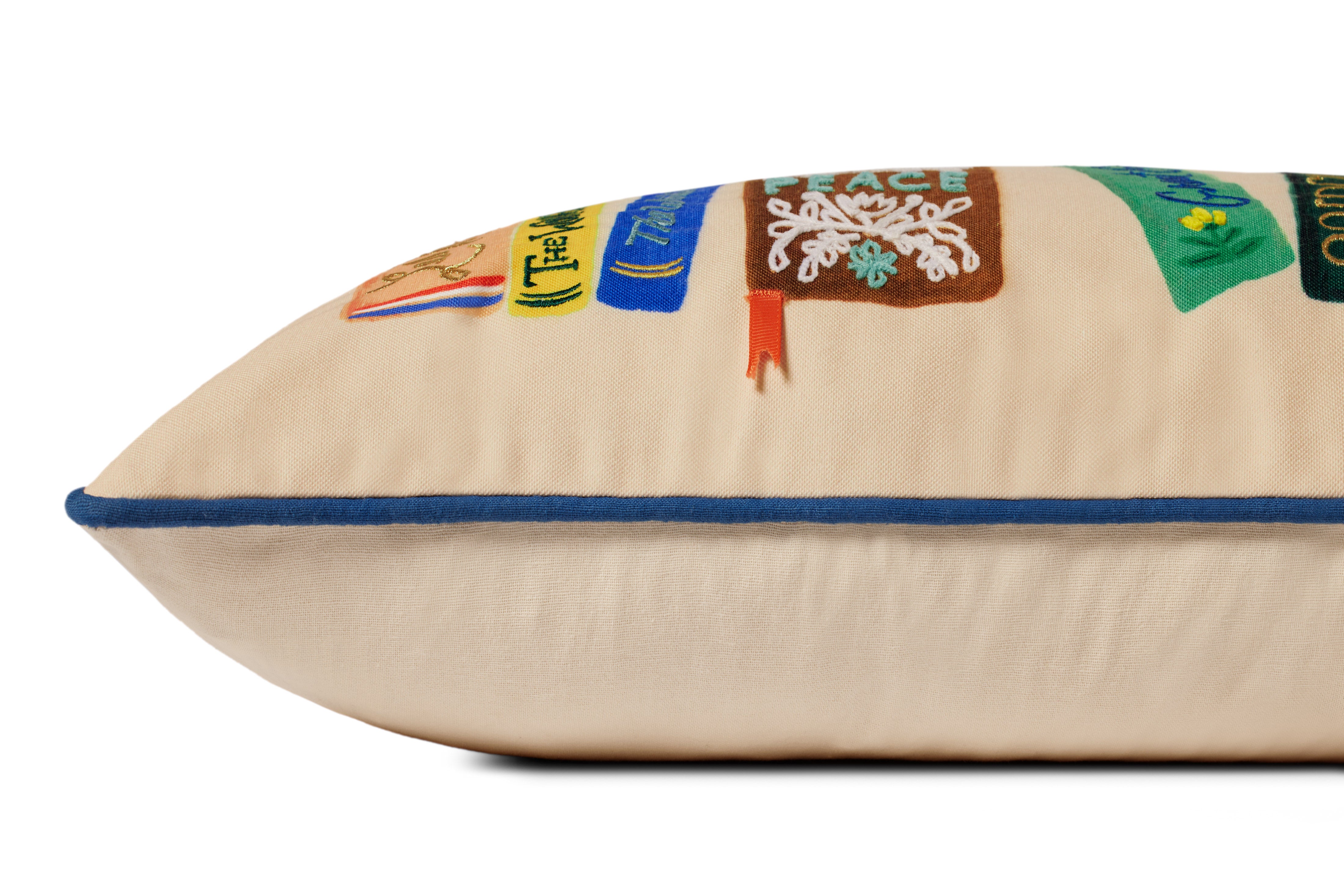 Embroidered Pillow in Cream from Rifle Paper Co.