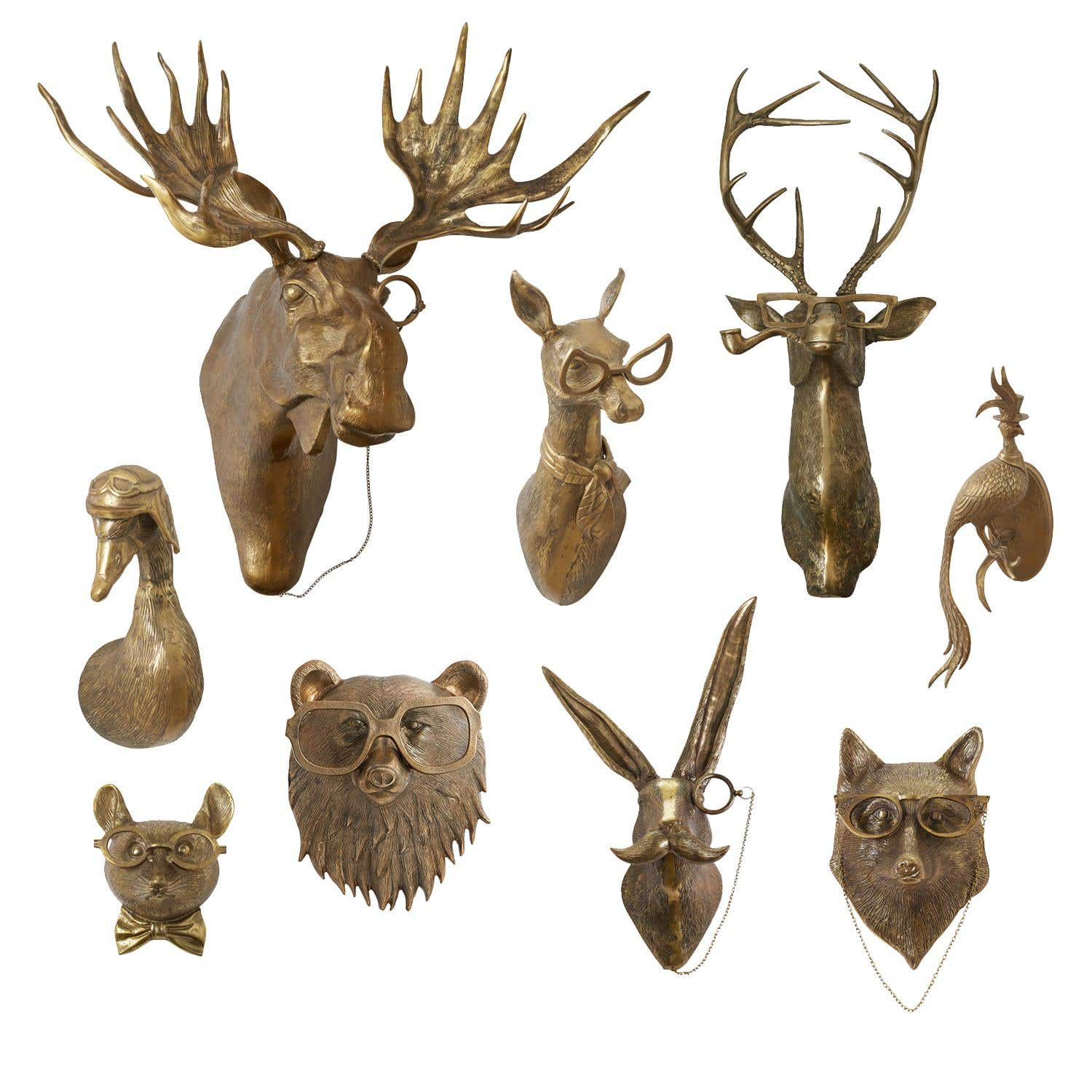 Photo of the Eric and Eloise Wall Mount Sculptures Collection on a white background