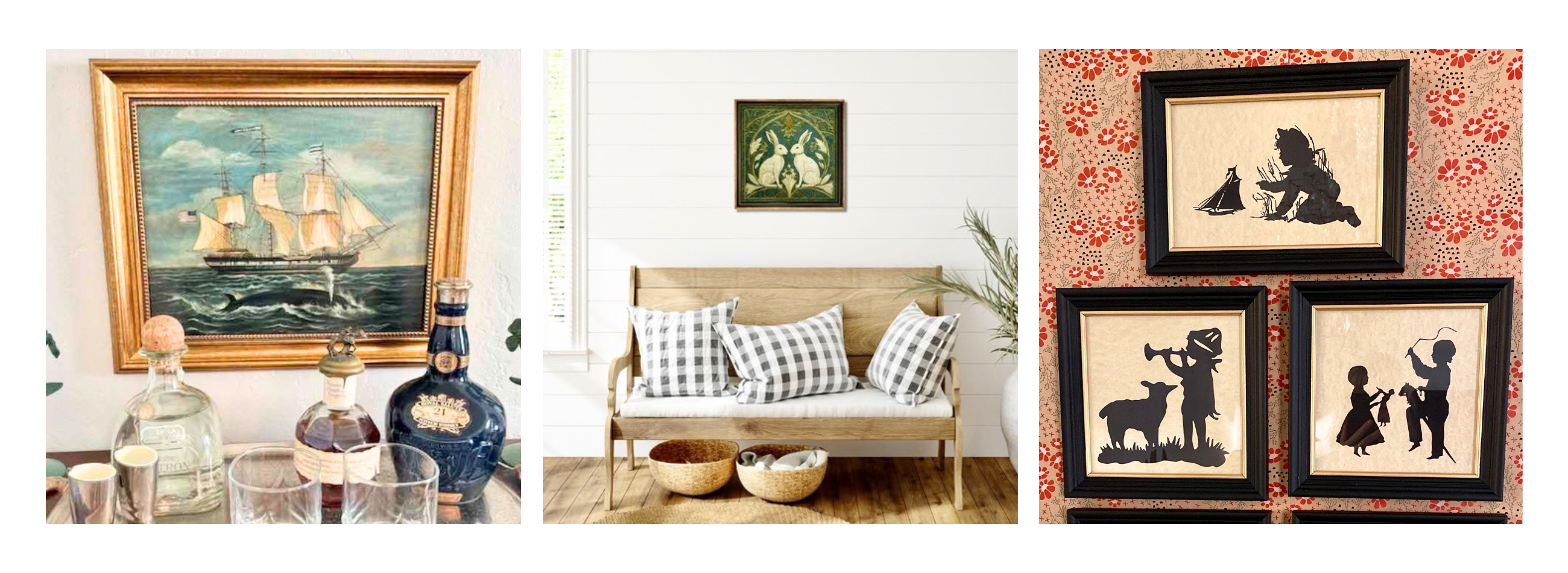 Set of 5 Still Life prints on Canvas